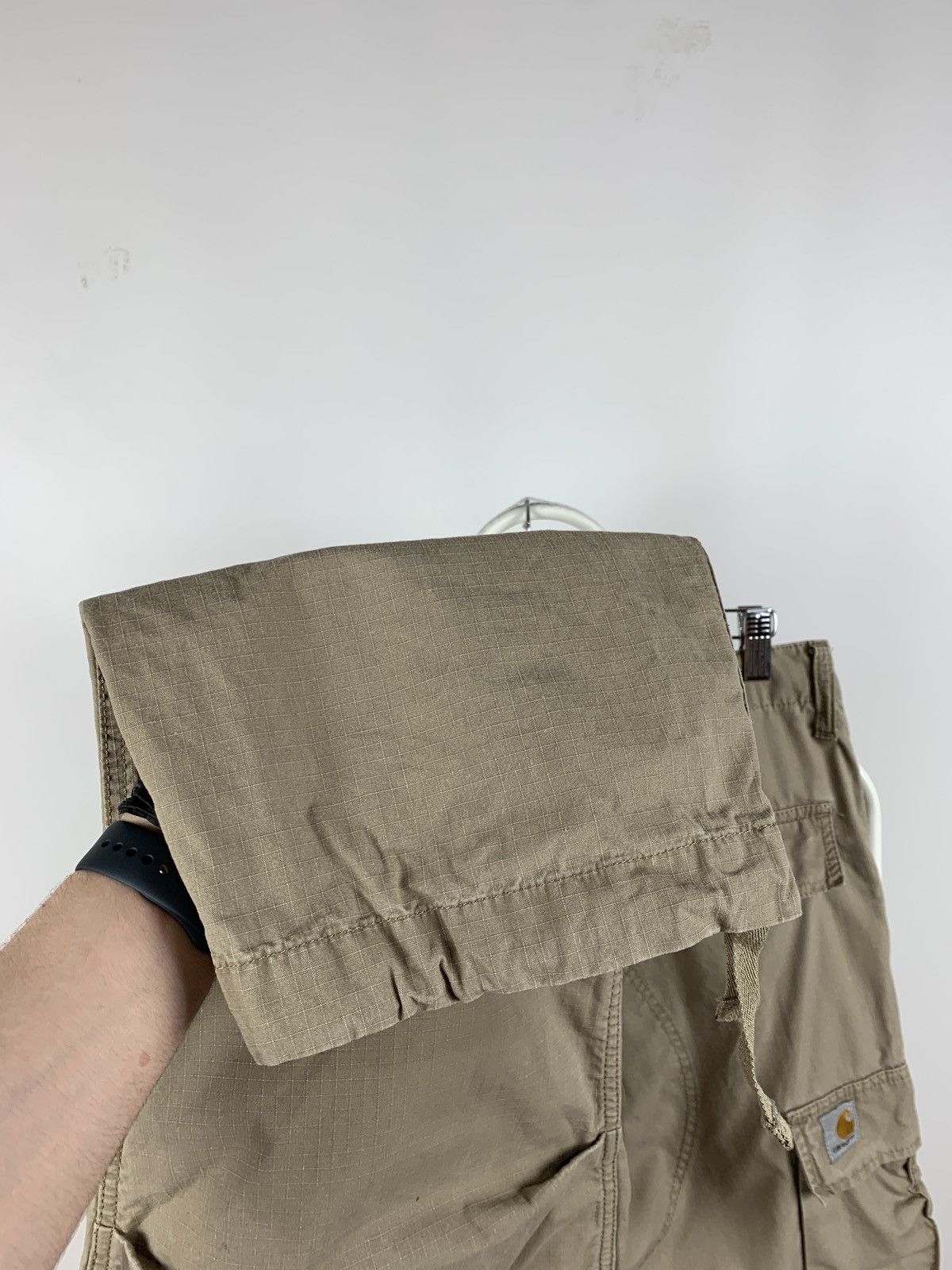 Carhartt Vintage Carhartt WIP Beige Cargo Pants Travis Style Size US 31 - 21 Thumbnail