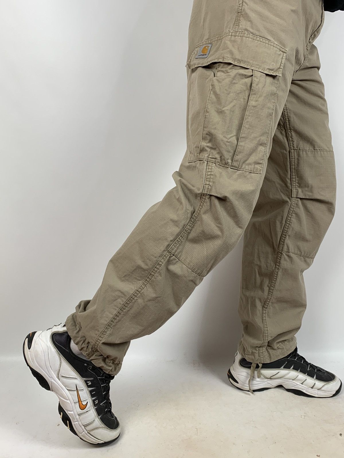 Carhartt Vintage Carhartt WIP Beige Cargo Pants Travis Style Size US 31 - 1 Thumbnail