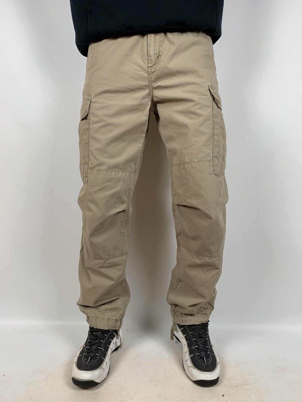 Carhartt Vintage Carhartt WIP Beige Cargo Pants Travis Style Size US 31 - 5 Thumbnail