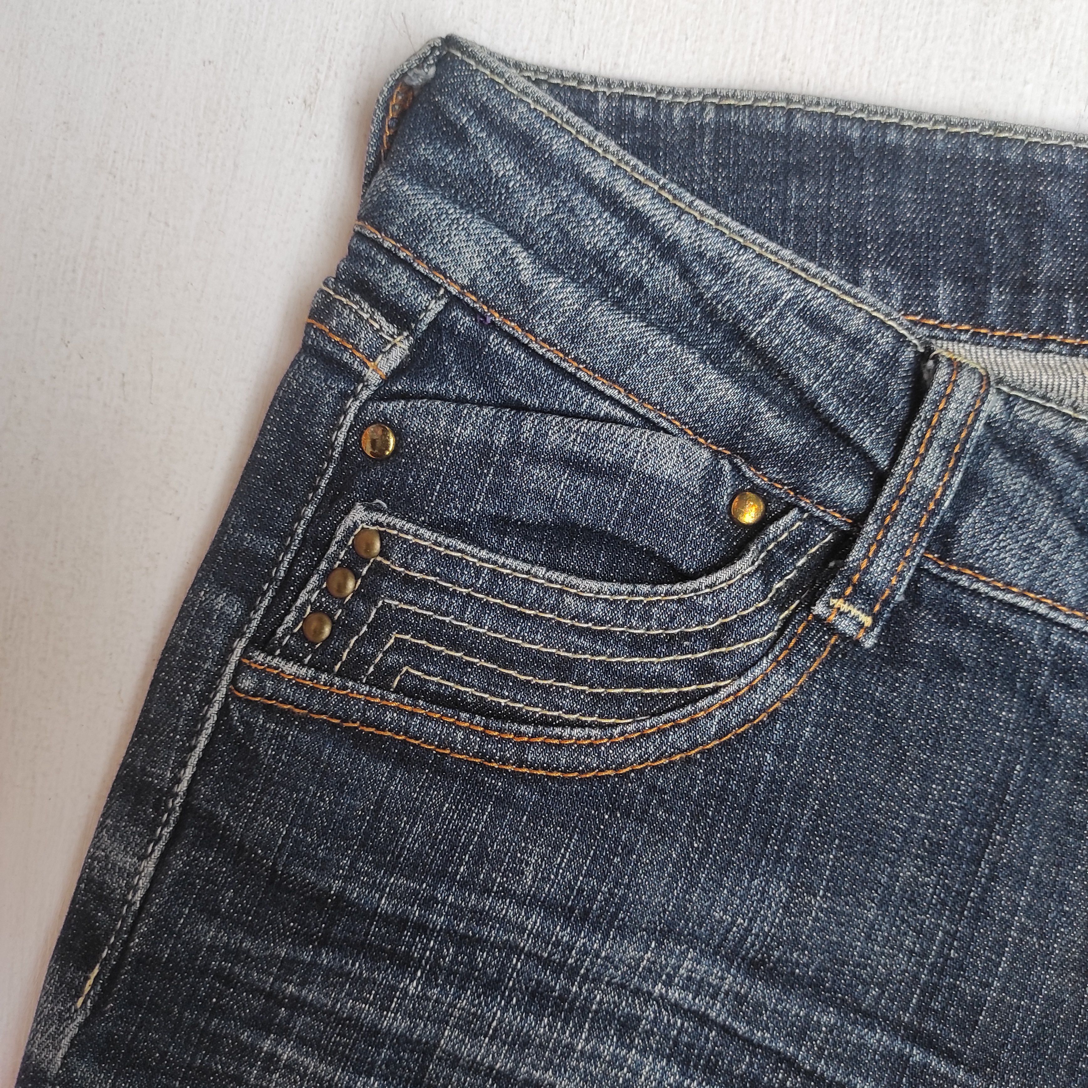 Hysteric Glamour × Japanese Brand Flare Jeans Unknow Low rise Boot cut Denim Size 26" / US 2 / IT 38 - 6 Thumbnail