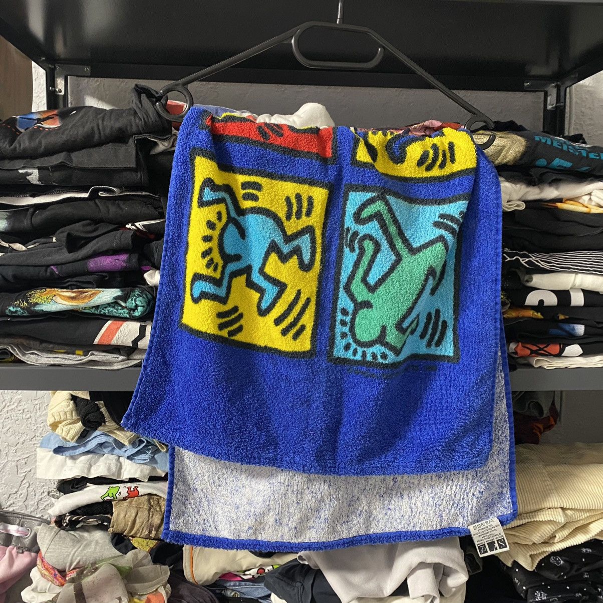 Keith Haring VINTAGE KEITH HARING X PLAYBOY 1999 POP ART TOWEL Size ONE SIZE - 3 Thumbnail