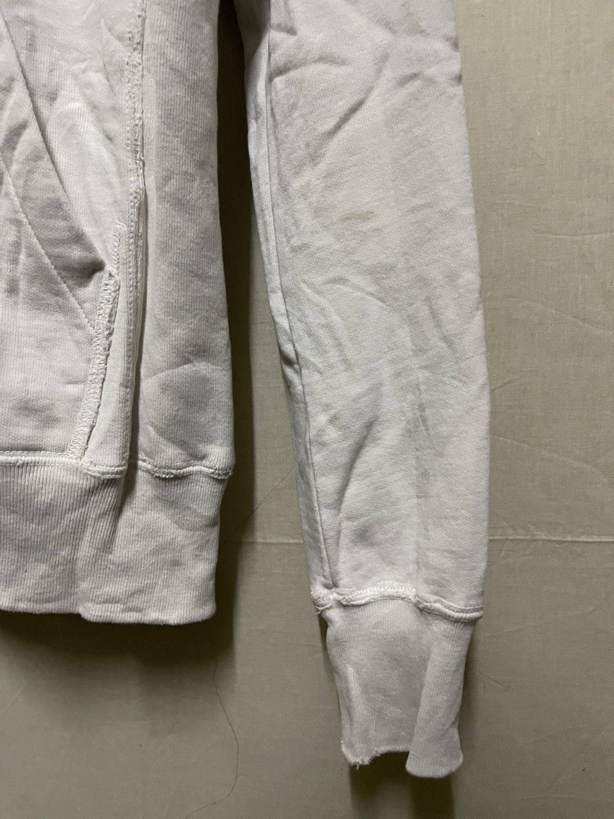 Japanese Brand Distressed Loopback Cotton Jersey Zip Up Hoodie Size US M / EU 48-50 / 2 - 6 Thumbnail