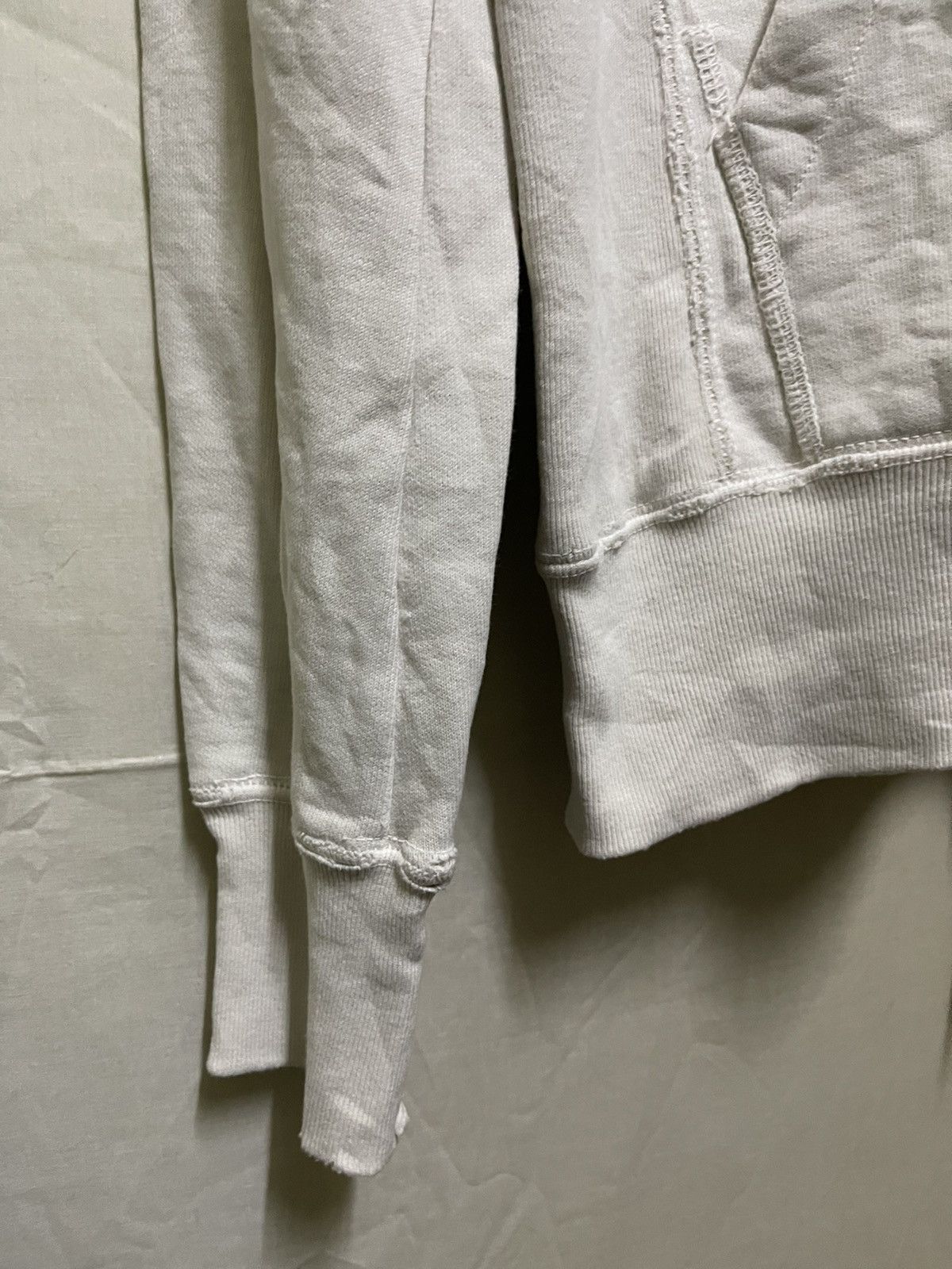 Japanese Brand Distressed Loopback Cotton Jersey Zip Up Hoodie Size US M / EU 48-50 / 2 - 3 Thumbnail
