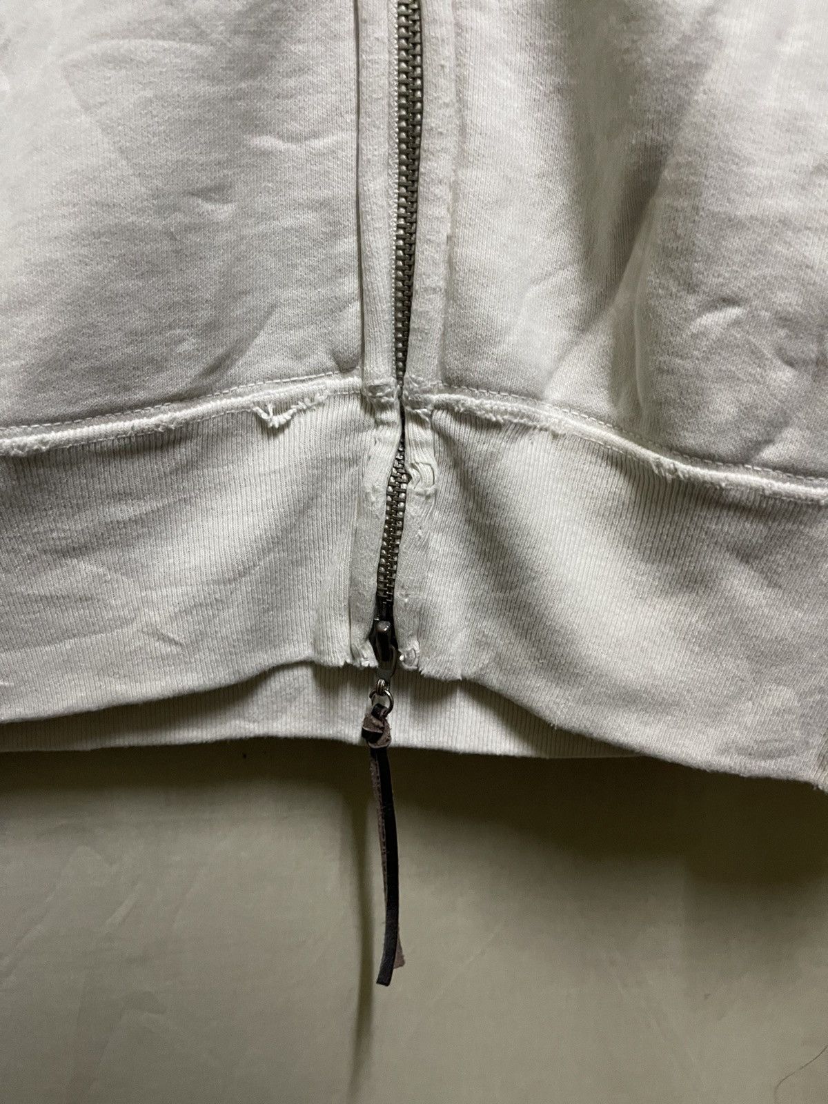 Japanese Brand Distressed Loopback Cotton Jersey Zip Up Hoodie Size US M / EU 48-50 / 2 - 5 Thumbnail