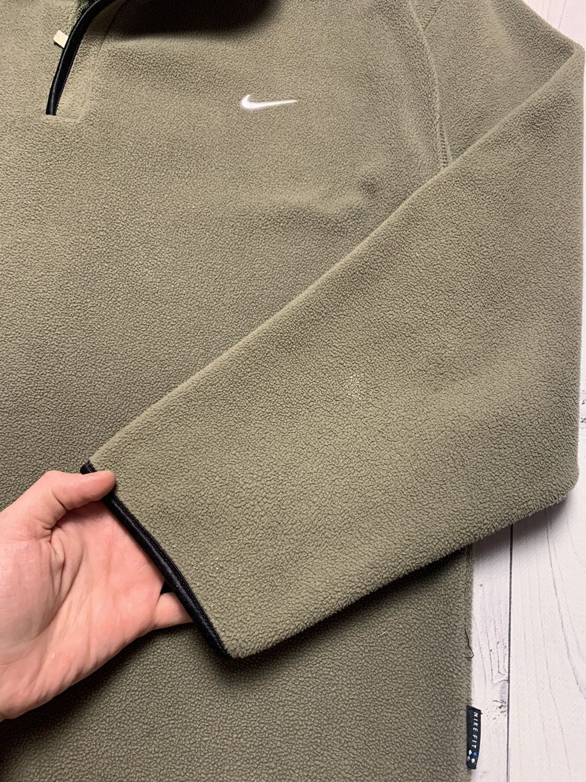 Nike × Vintage Vintage Nike fleece jacket size XL logo Size US XL / EU 56 / 4 - 4 Thumbnail