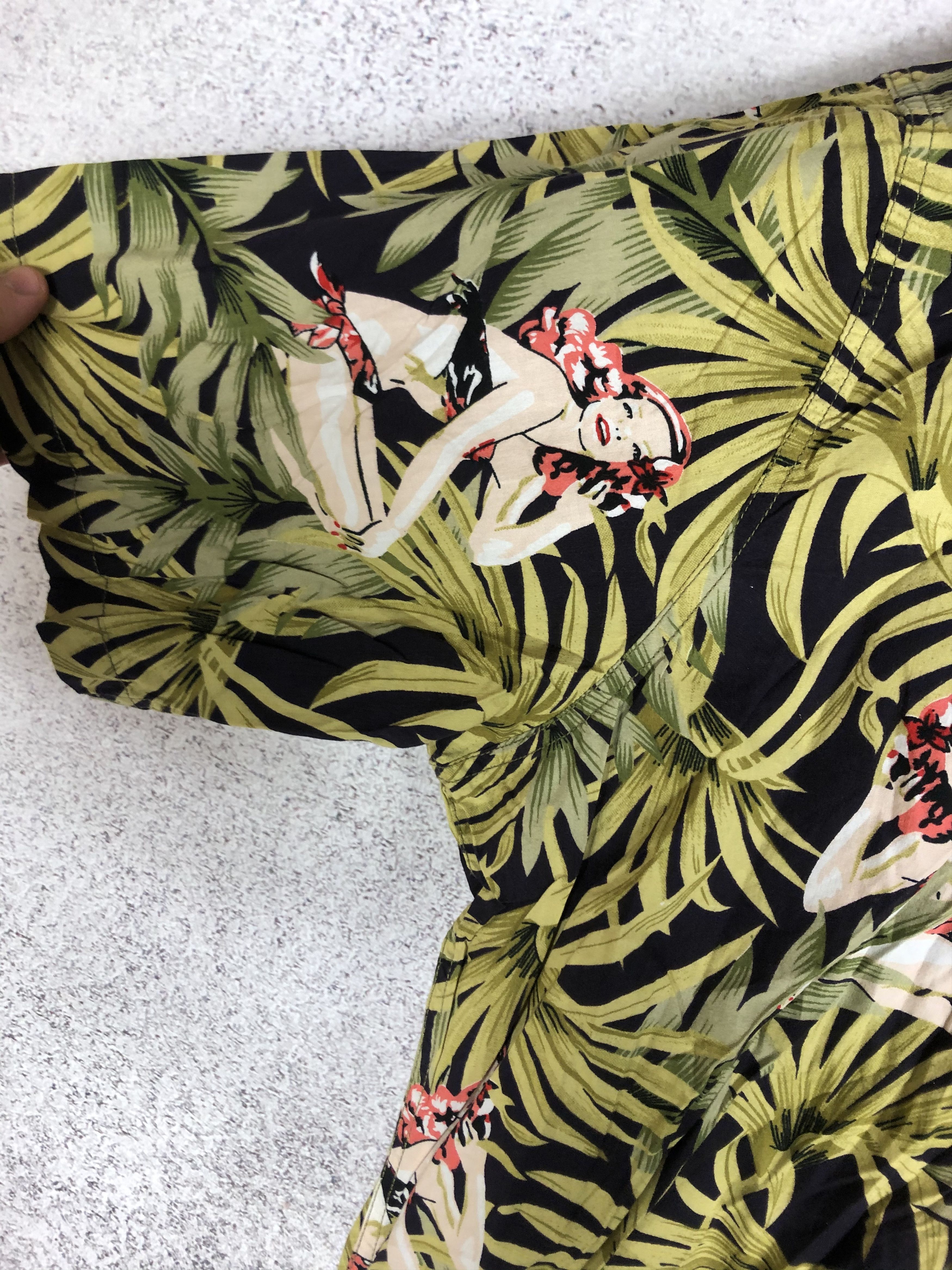 Other Vintage Crazy Hawaiian Shirt Girls Print Size US XXL / EU 58 / 5 - 7 Thumbnail