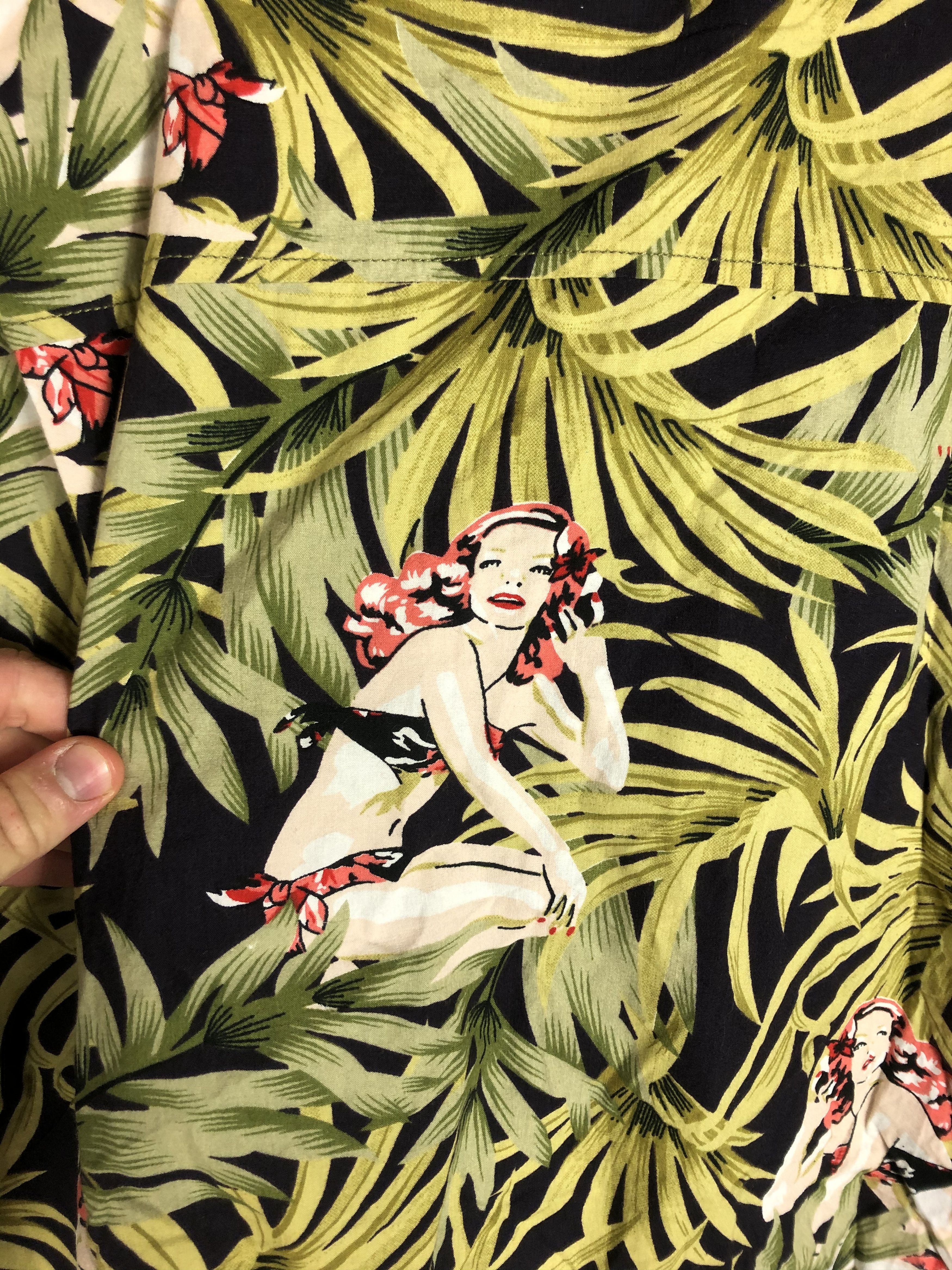 Other Vintage Crazy Hawaiian Shirt Girls Print Size US XXL / EU 58 / 5 - 9 Thumbnail