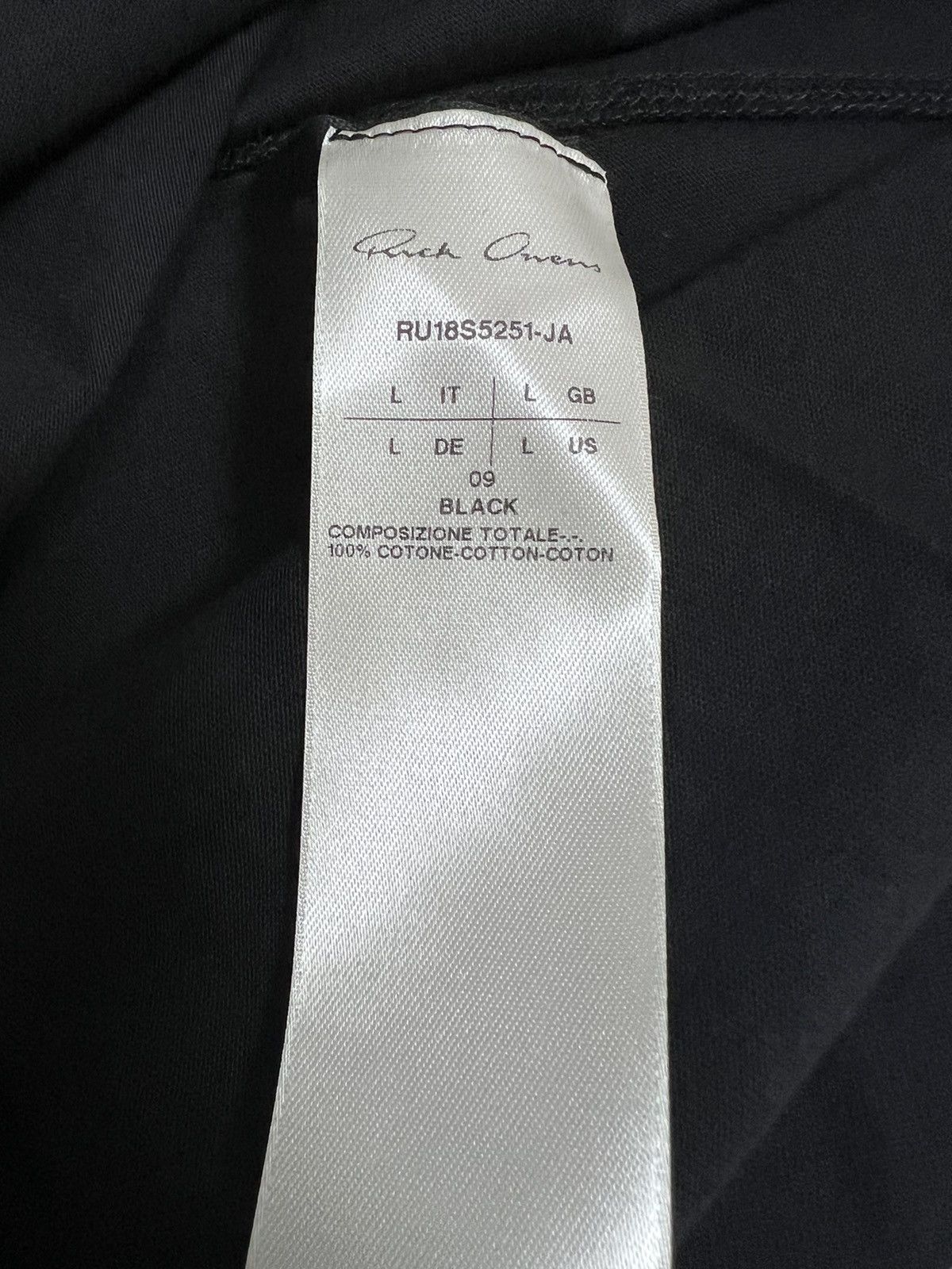 Rick Owens Rick owens mainline t shirt sz L Size US L / EU 52-54 / 3 - 7 Thumbnail