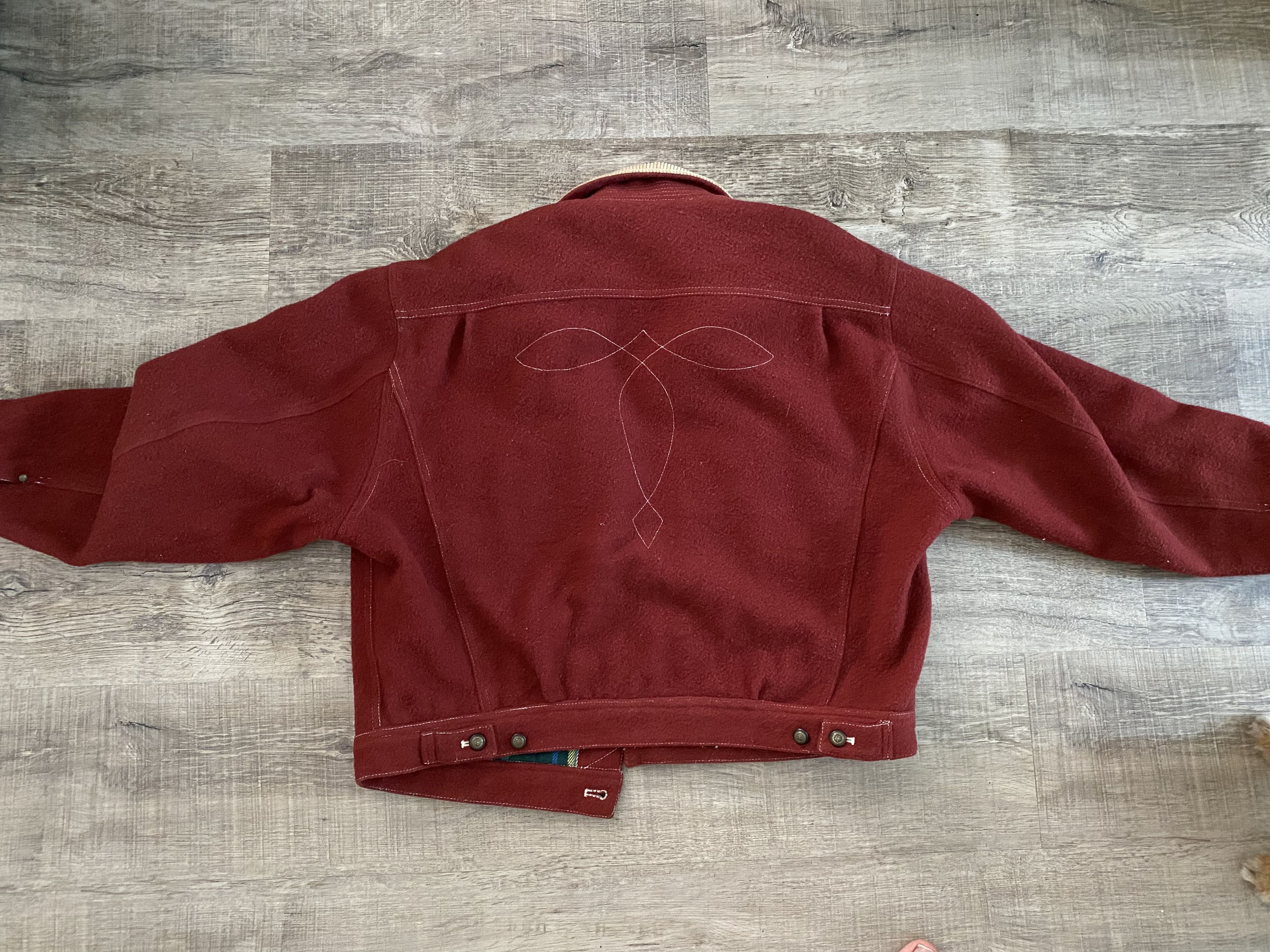 Japanese Brand BA-TSU Mens Batsu Japan Navajo Classic Cropped Wool Jacket Size US S / EU 44-46 / 1 - 6 Thumbnail