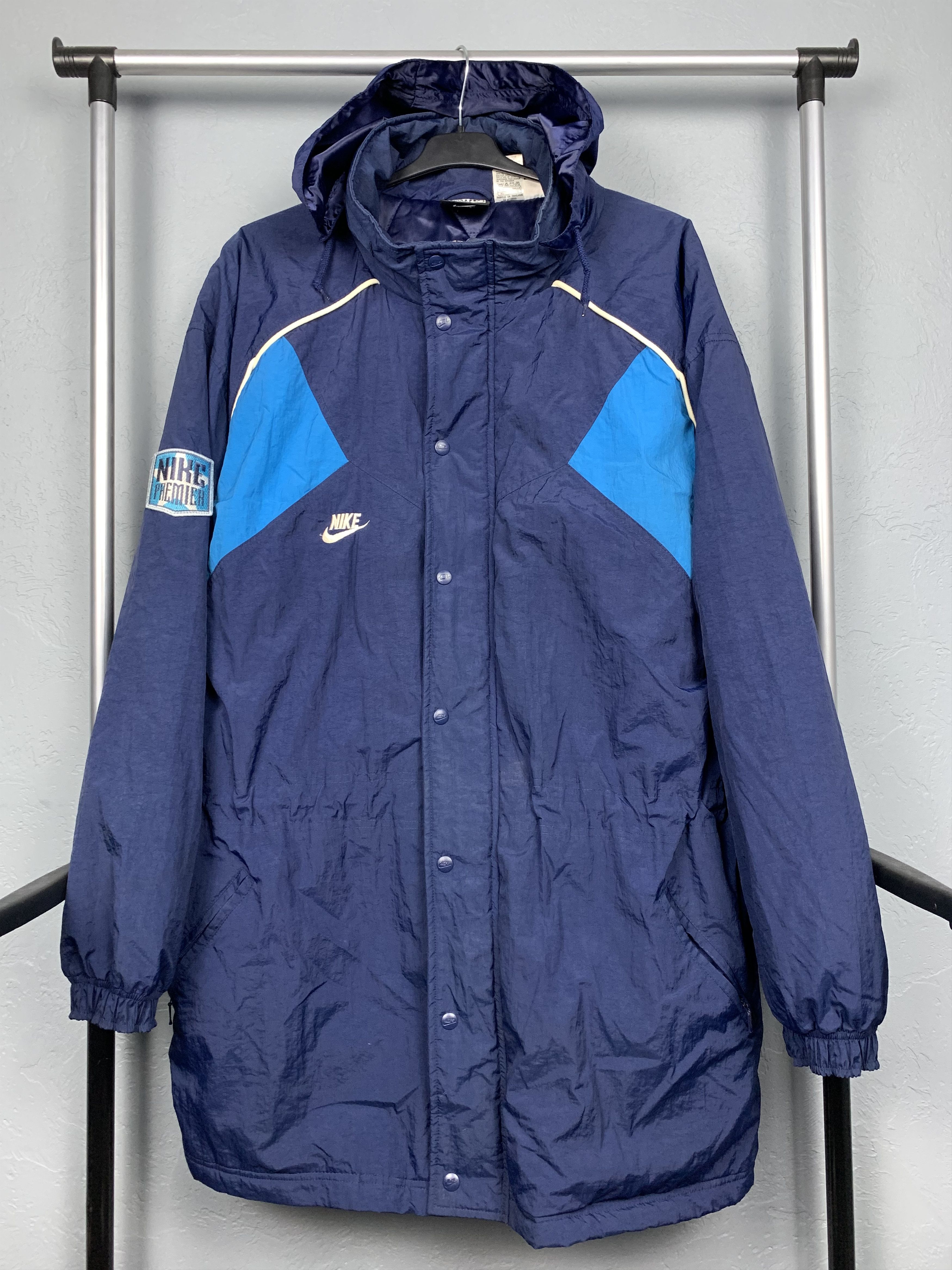 Nike Nike Premier 90s Vintage Mens Nylon Parka Jacket Size US XL / EU 56 / 4 - 1 Thumbnail