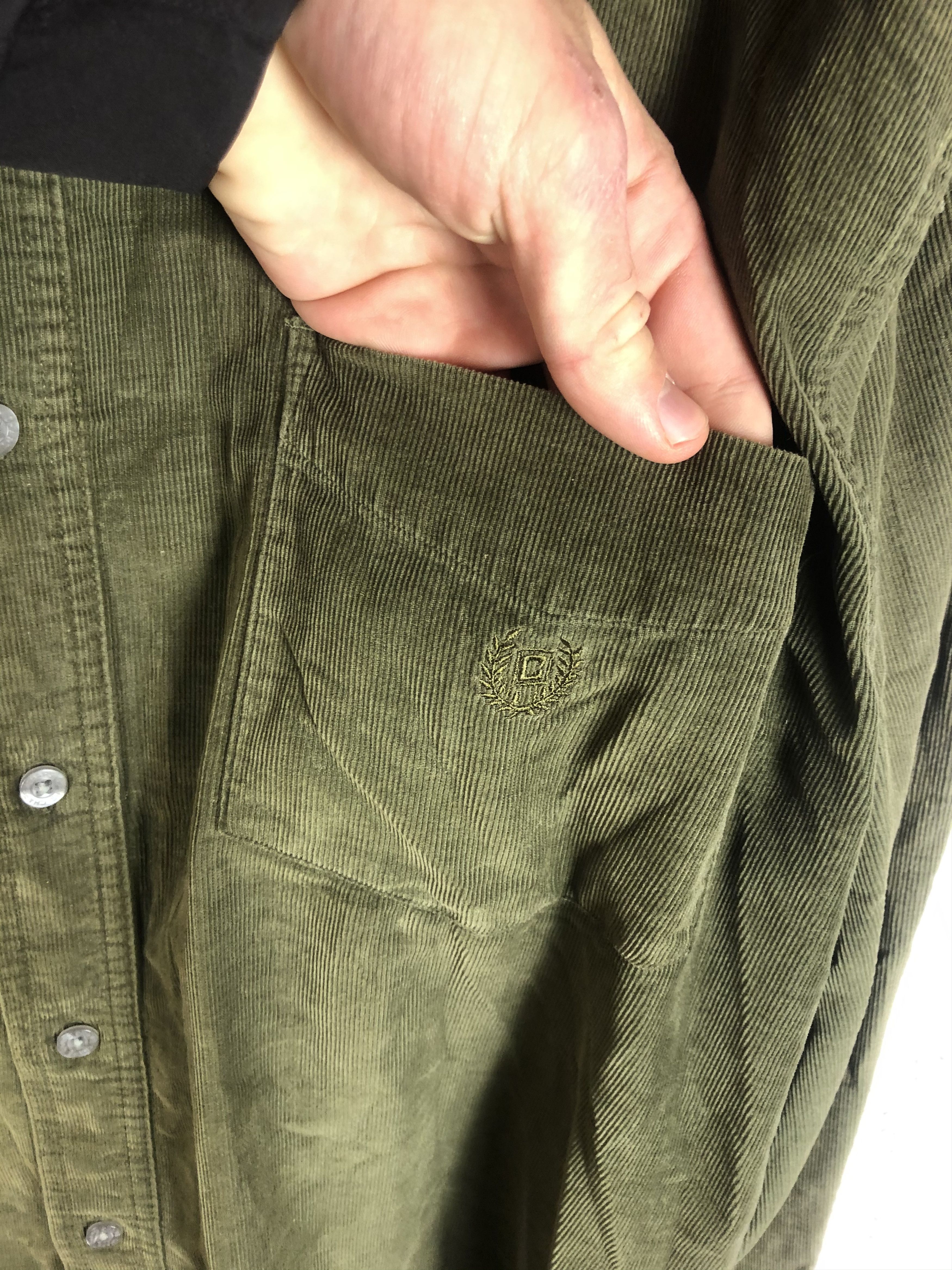 Chaps × Vintage Vintage Chaps Corduroy Shirt Button Up Size US L / EU 52-54 / 3 - 3 Thumbnail