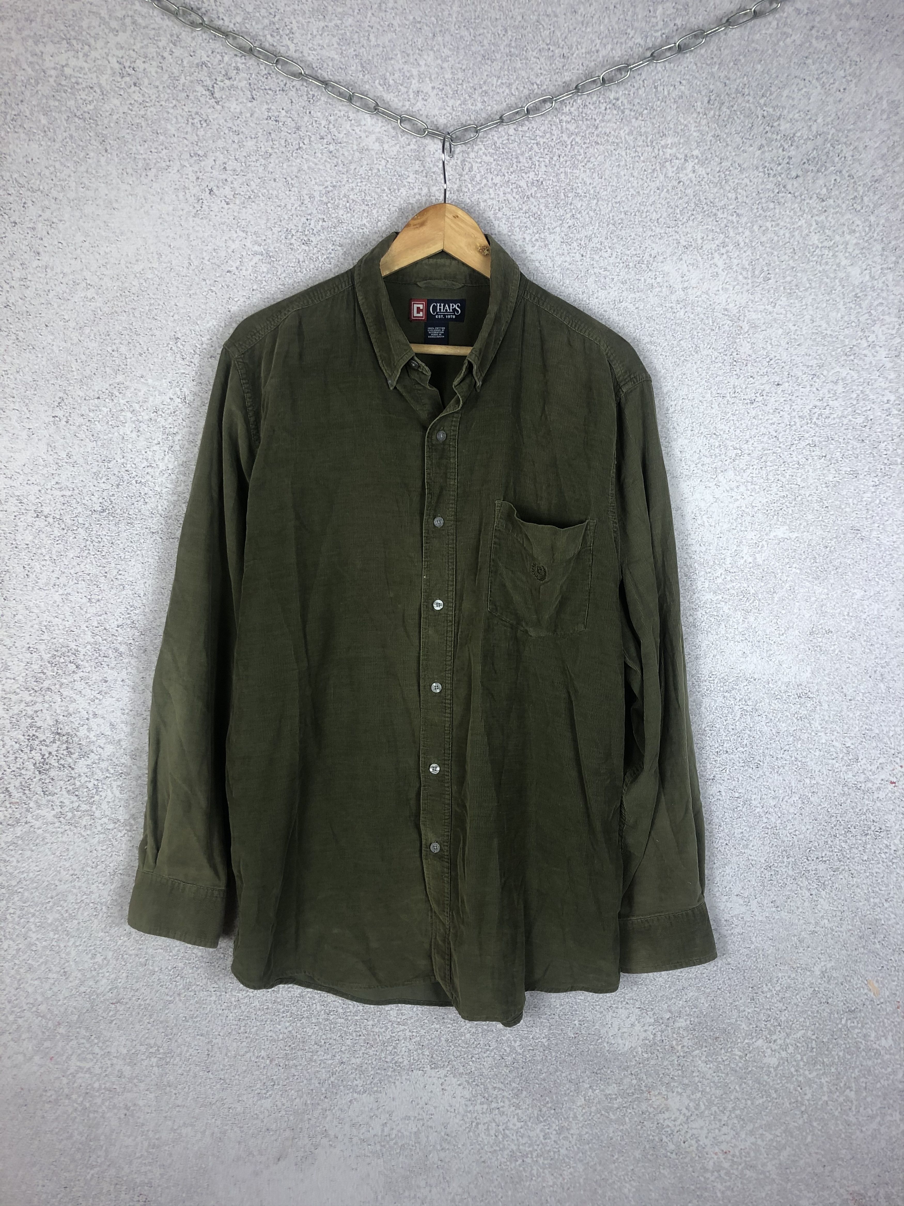 Chaps × Vintage Vintage Chaps Corduroy Shirt Button Up Size US L / EU 52-54 / 3 - 1 Thumbnail