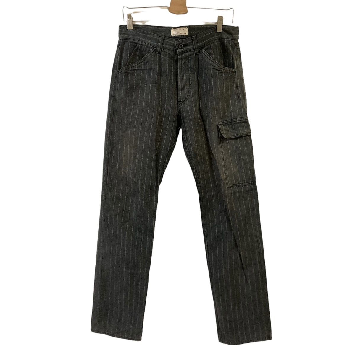 Japanese Brand × Spellbound × Vintage VINTAGE SPELLBOUND STRIPED CARGO PANTS Size US 31 - 1 Thumbnail