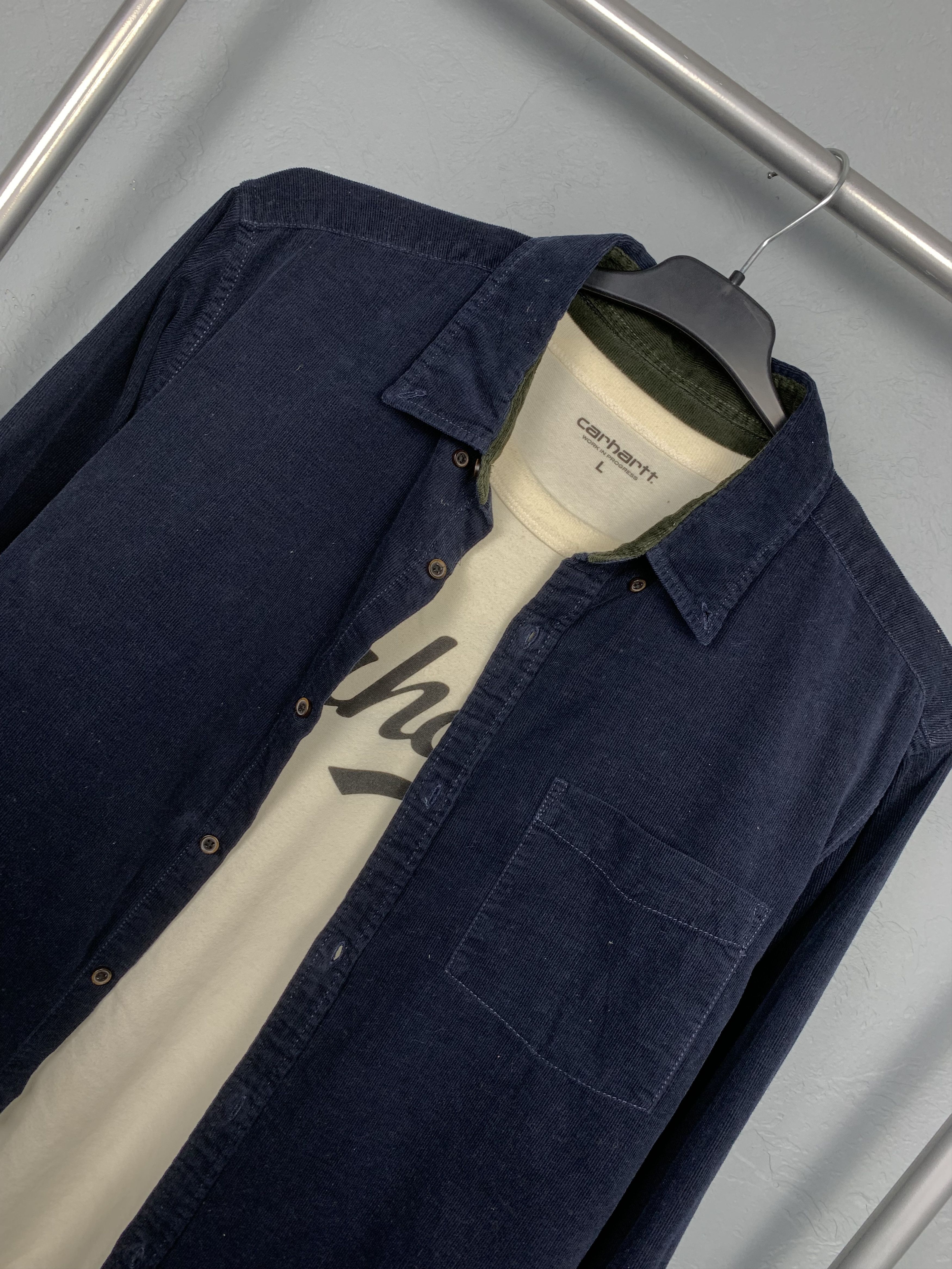Flannel Flannel Vintage Corduroy Shirt Travis style Size US L / EU 52-54 / 3 - 2 Thumbnail
