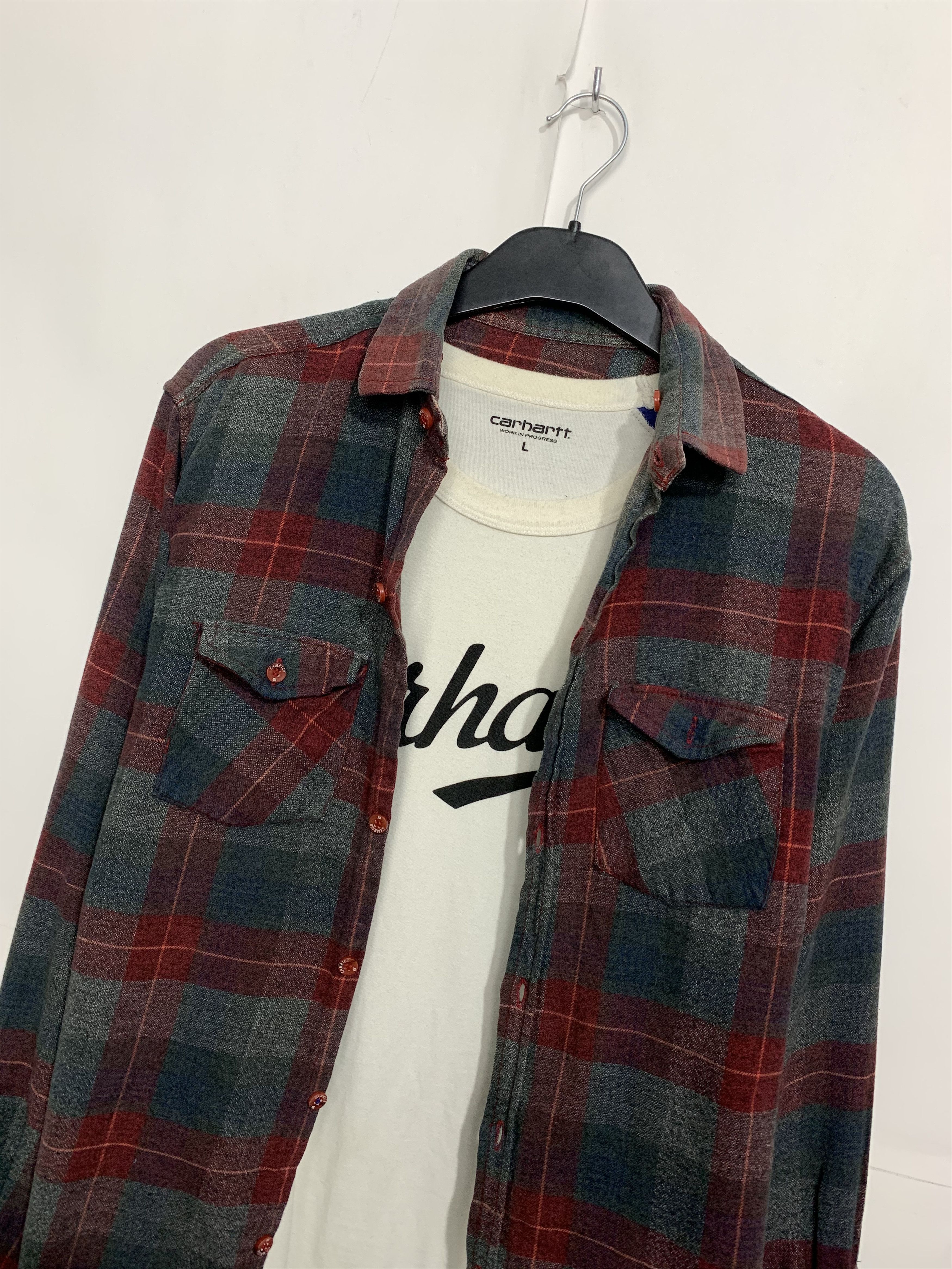 Flannel × Vintage Vintage Flannel Plaid Shirt Travis style Size US L / EU 52-54 / 3 - 2 Thumbnail