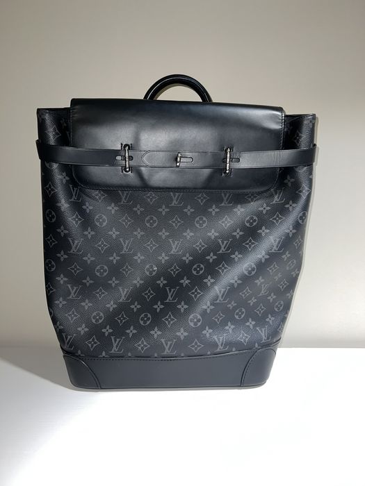 Louis Vuitton Steamer Backpack Monogram Eclipse Canvas Black