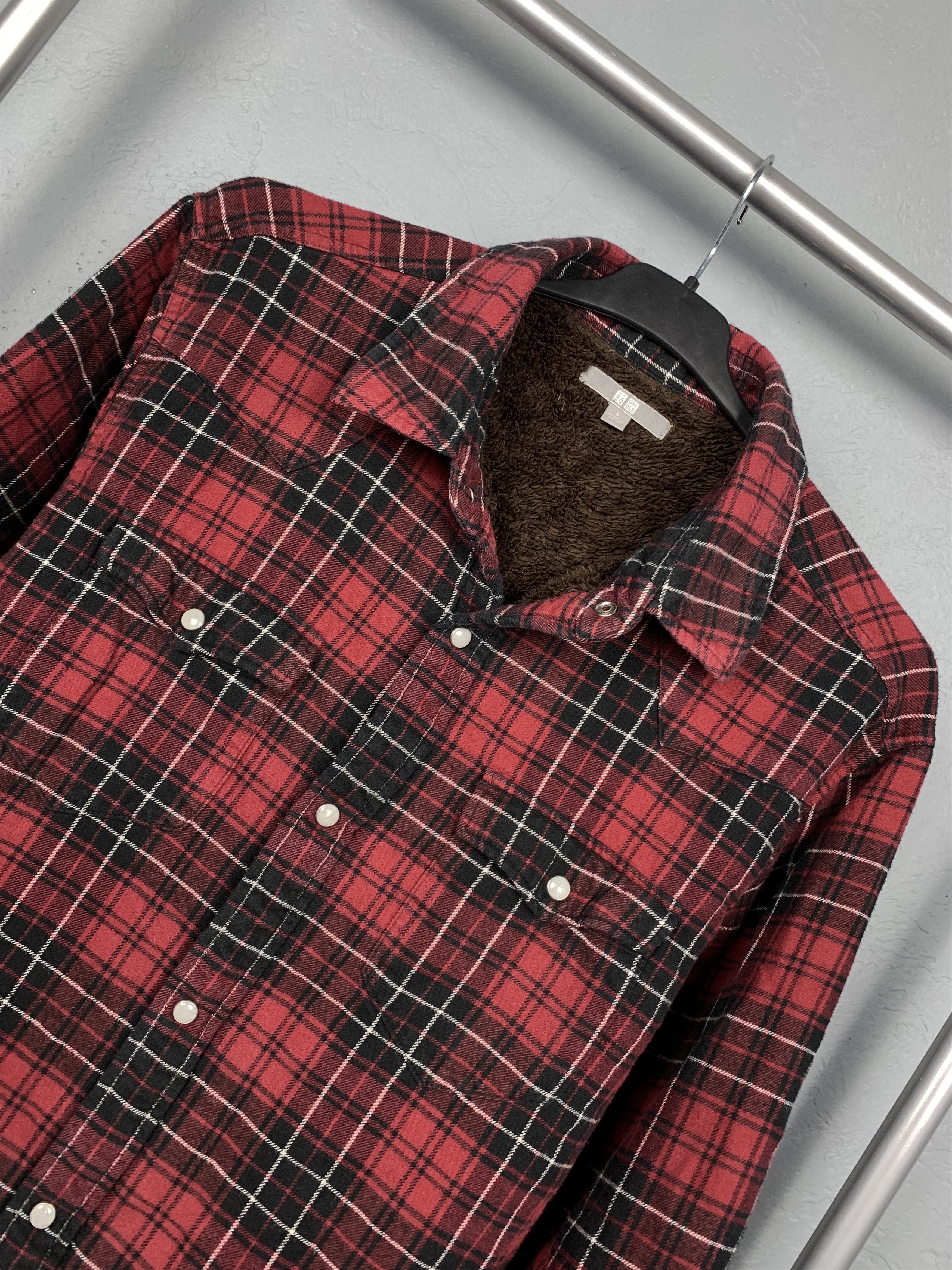 Flannel Uniqlo Vintage Warm Flannel Plaid Shirt Travis style Size US L / EU 52-54 / 3 - 2 Thumbnail