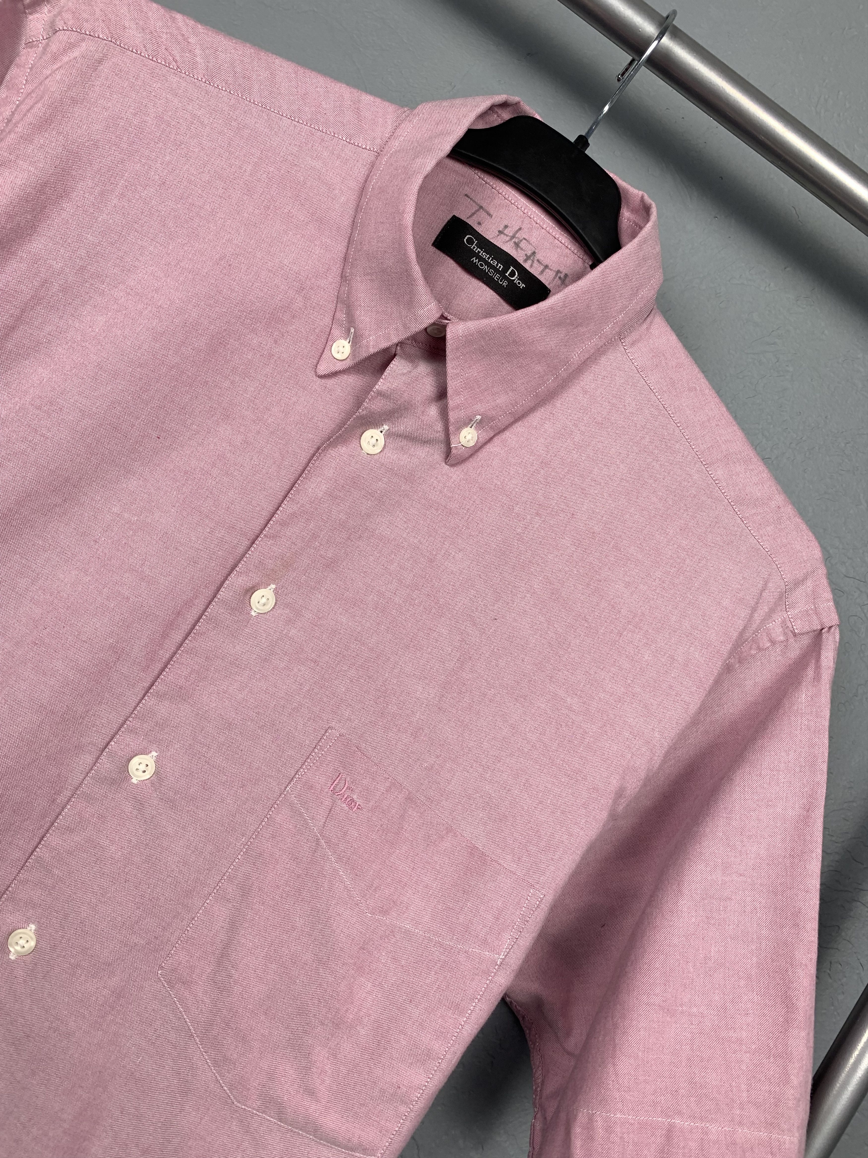 Christian Dior Monsieur Christian Dior Monsieur Vintage Short Sleeve Shirt Size US L / EU 52-54 / 3 - 2 Thumbnail