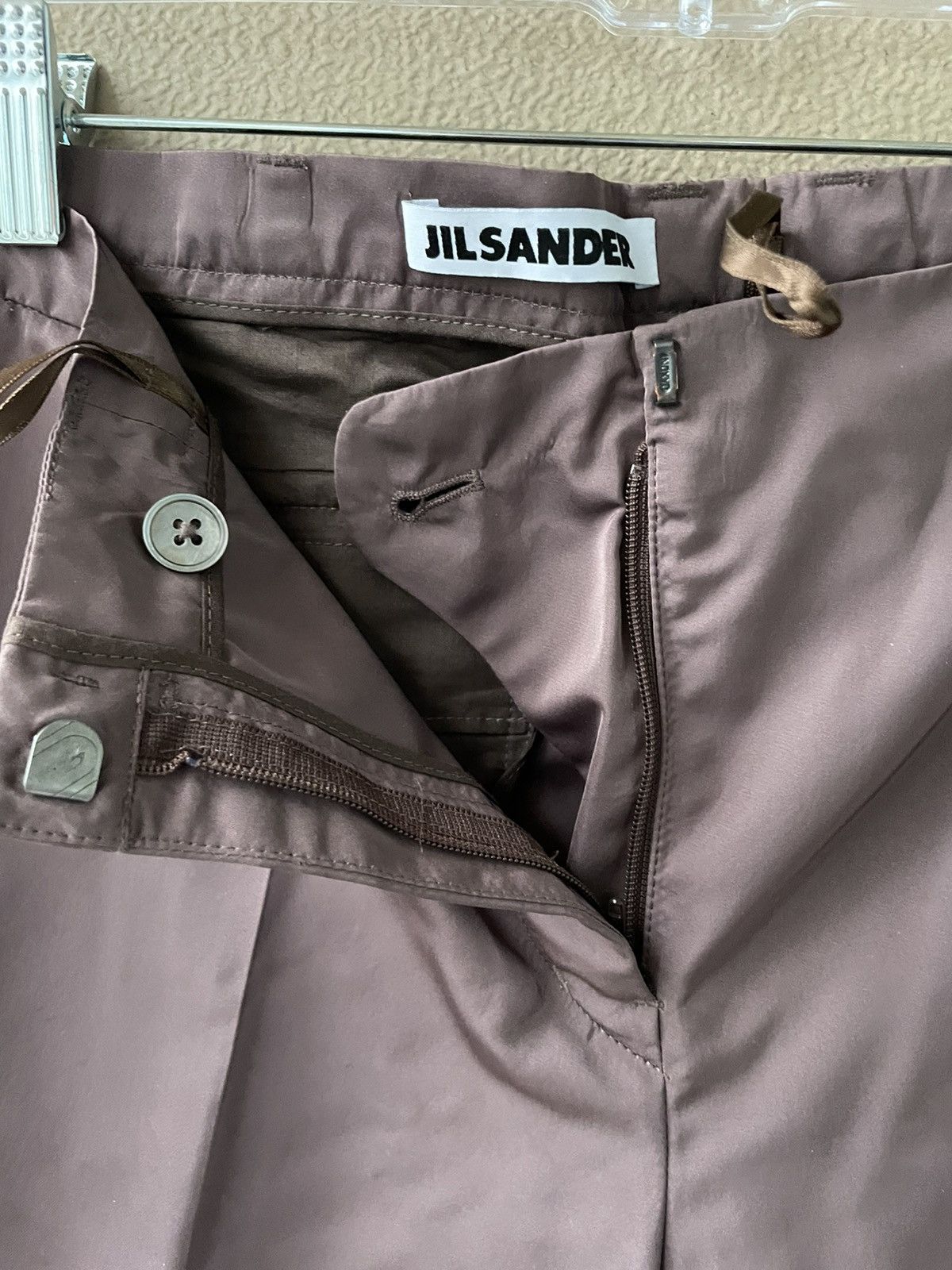Jil Sander Jil Sander by Raf Simons Purple Technical Silk Pants Size 27" / US 4 / IT 40 - 2 Thumbnail