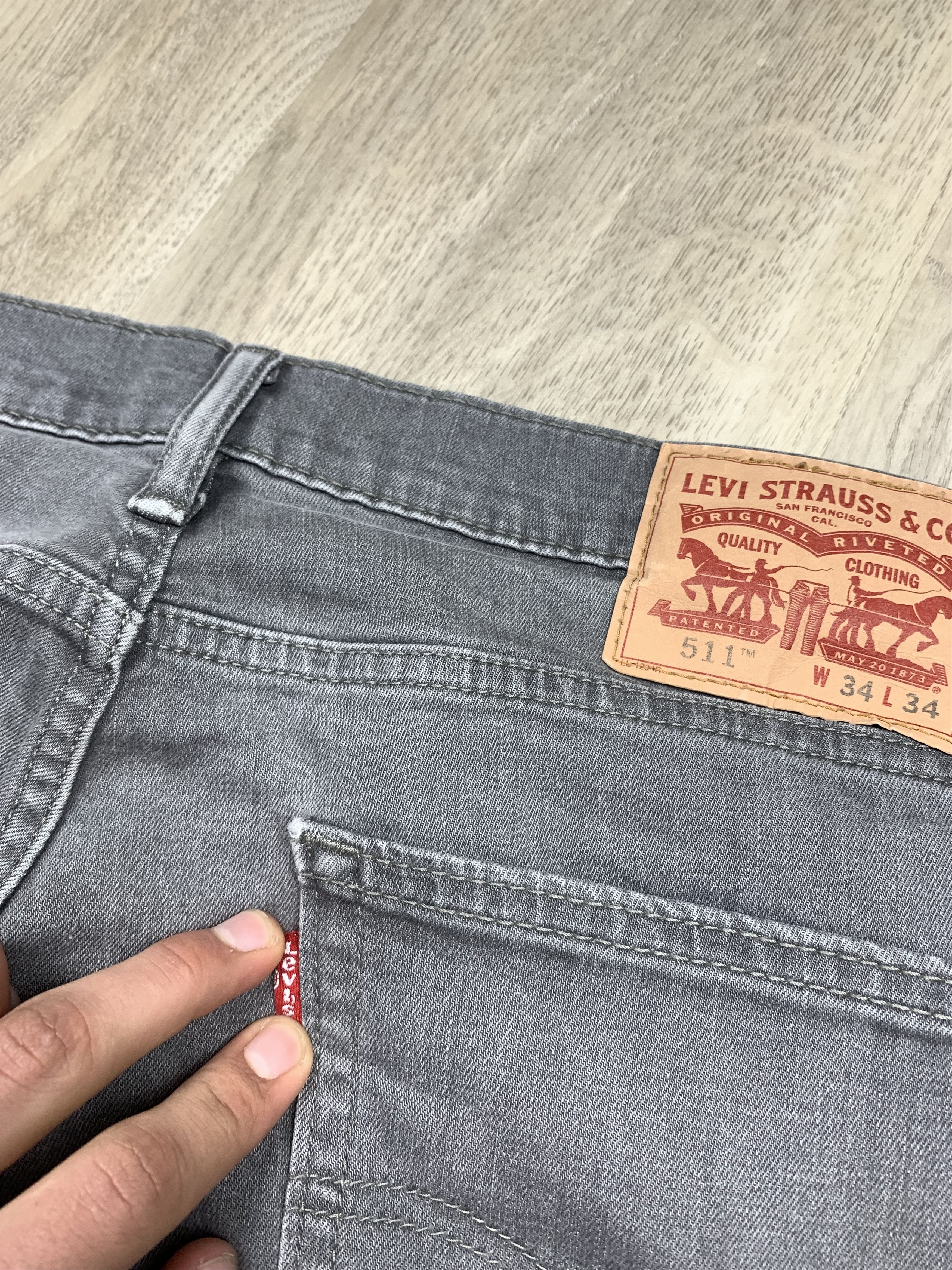 Levi's Levis 511 Vintage Mens Denim Pants Jeans Size US 34 / EU 50 - 3 Thumbnail