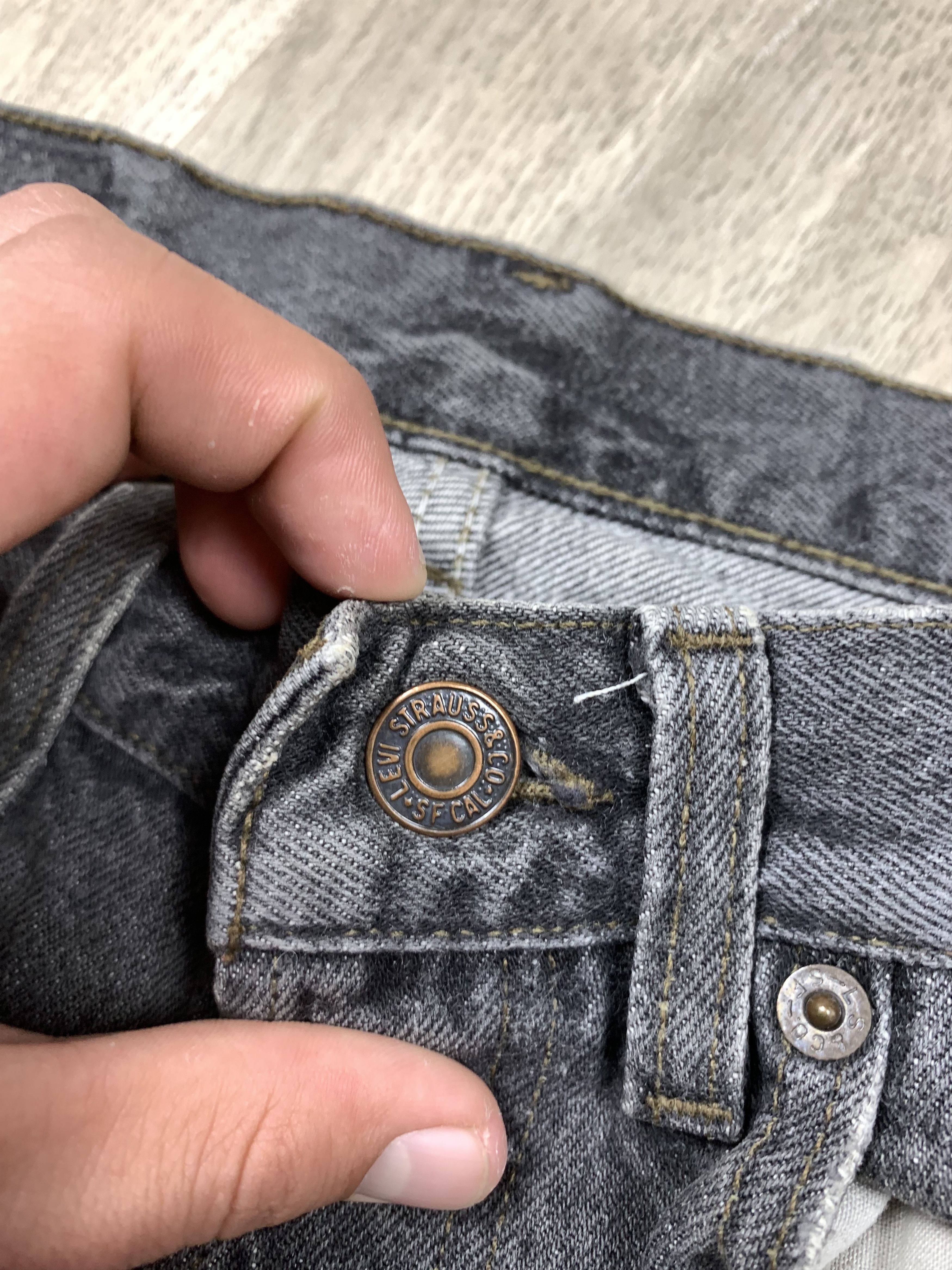 Levi's Levis 501 Vintage Mens Denim Pants Jeans Made In Usa Size US 31 - 8 Thumbnail
