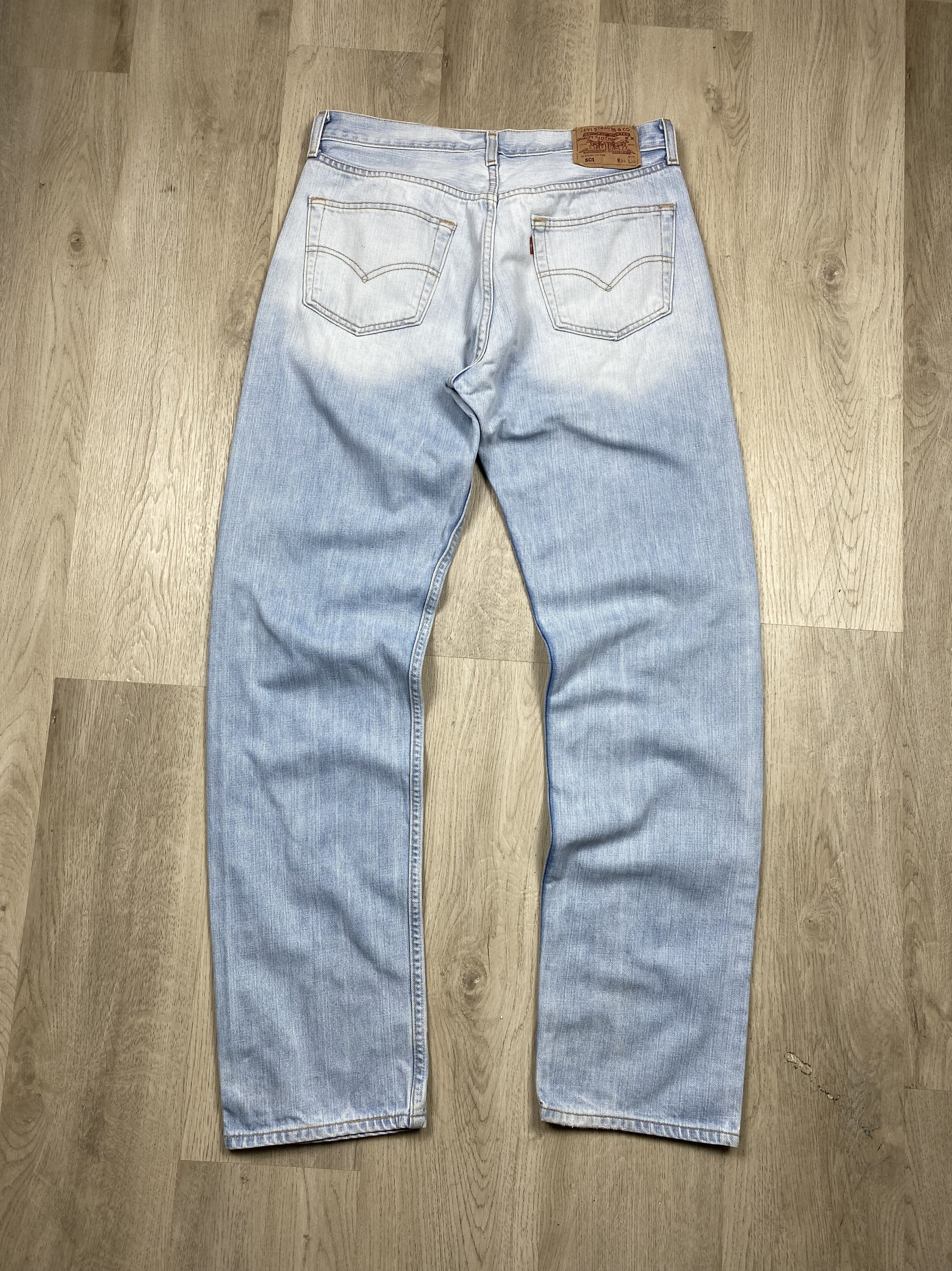 Levi's Levi's 501 90s Vintage Washed Denim Pants Jeans Size US 34 / EU 50 - 1 Thumbnail