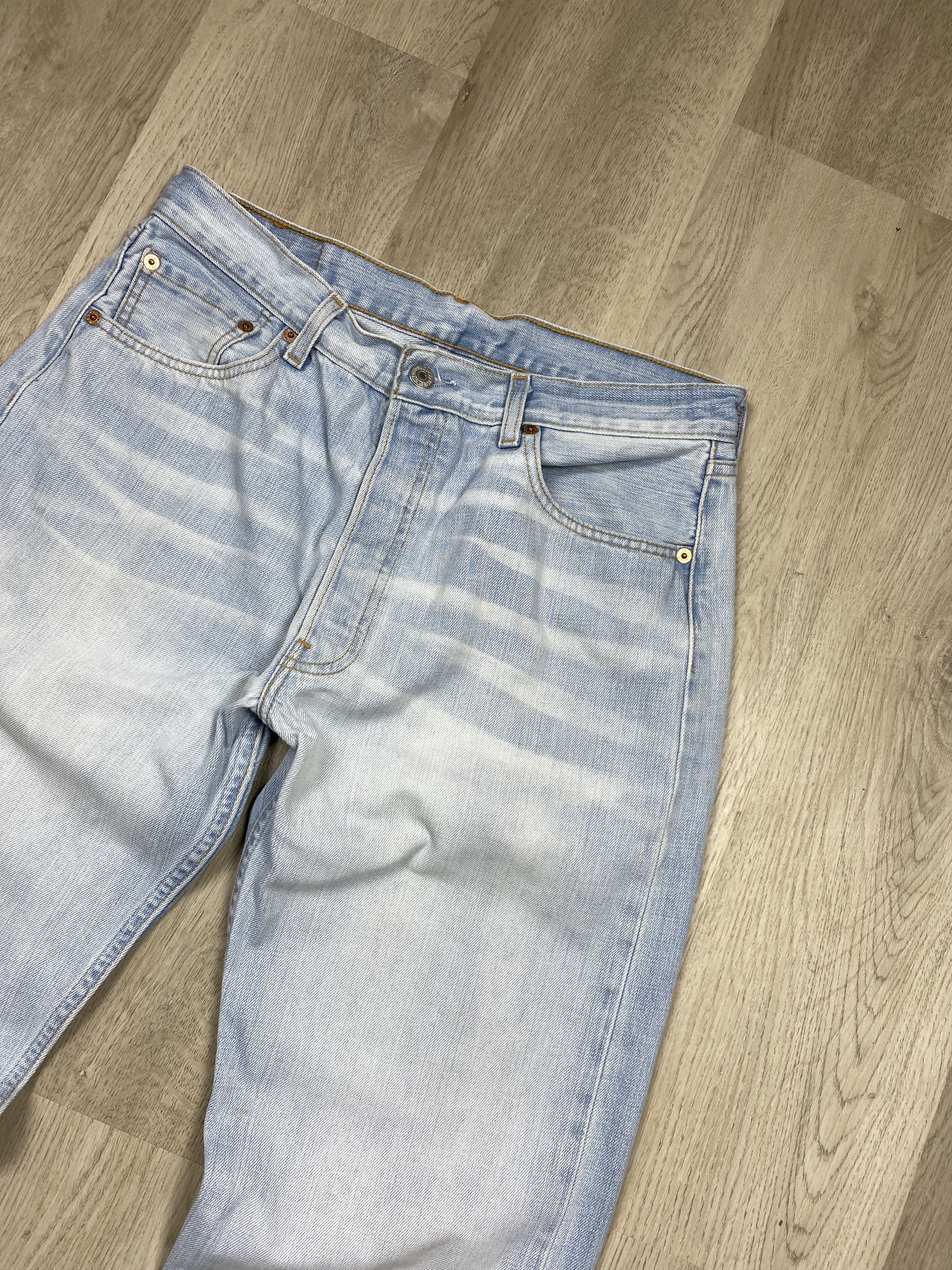 Levi's Levi's 501 90s Vintage Washed Denim Pants Jeans Size US 34 / EU 50 - 6 Thumbnail