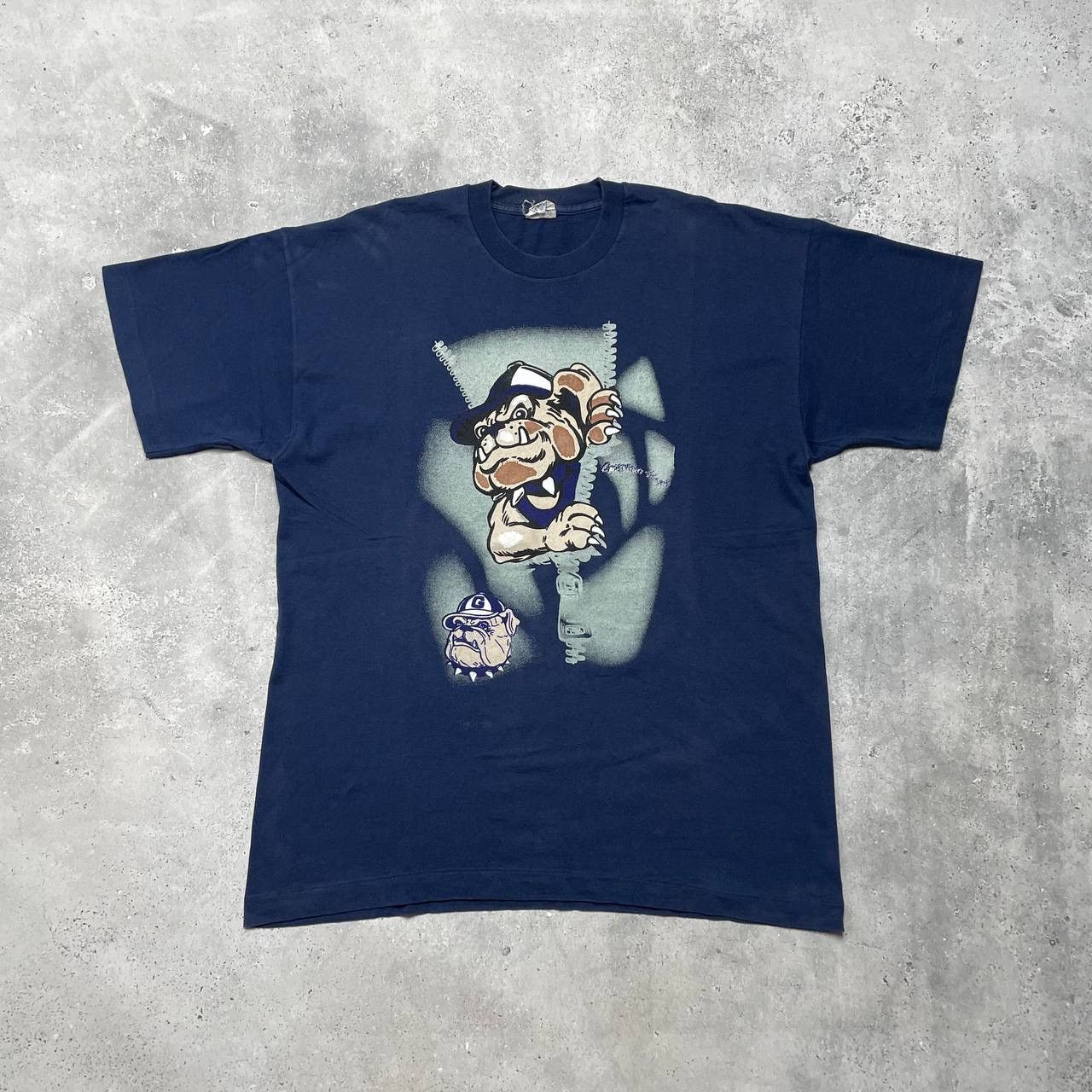 NCAA × Vintage Vintage 90s Georgetown Hoyas NCAA Single Stitch T Shirt Size US XL / EU 56 / 4 - 1 Thumbnail