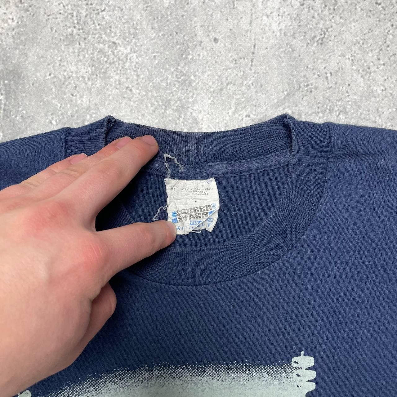 NCAA × Vintage Vintage 90s Georgetown Hoyas NCAA Single Stitch T Shirt Size US XL / EU 56 / 4 - 11 Thumbnail