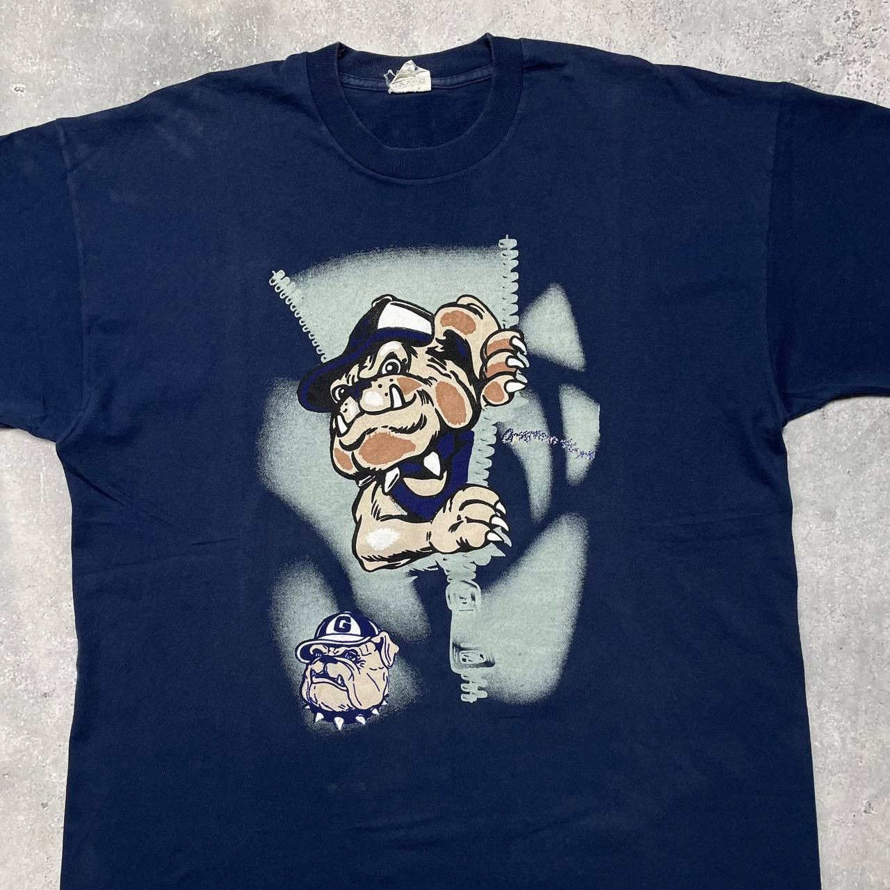 NCAA × Vintage Vintage 90s Georgetown Hoyas NCAA Single Stitch T Shirt Size US XL / EU 56 / 4 - 3 Thumbnail