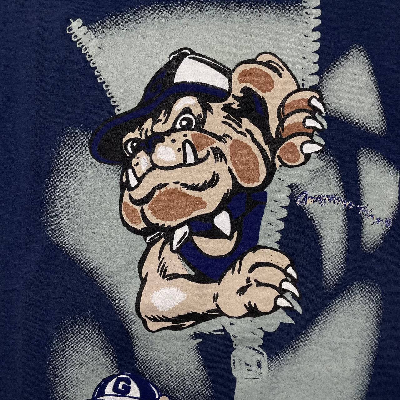 NCAA × Vintage Vintage 90s Georgetown Hoyas NCAA Single Stitch T Shirt Size US XL / EU 56 / 4 - 4 Thumbnail