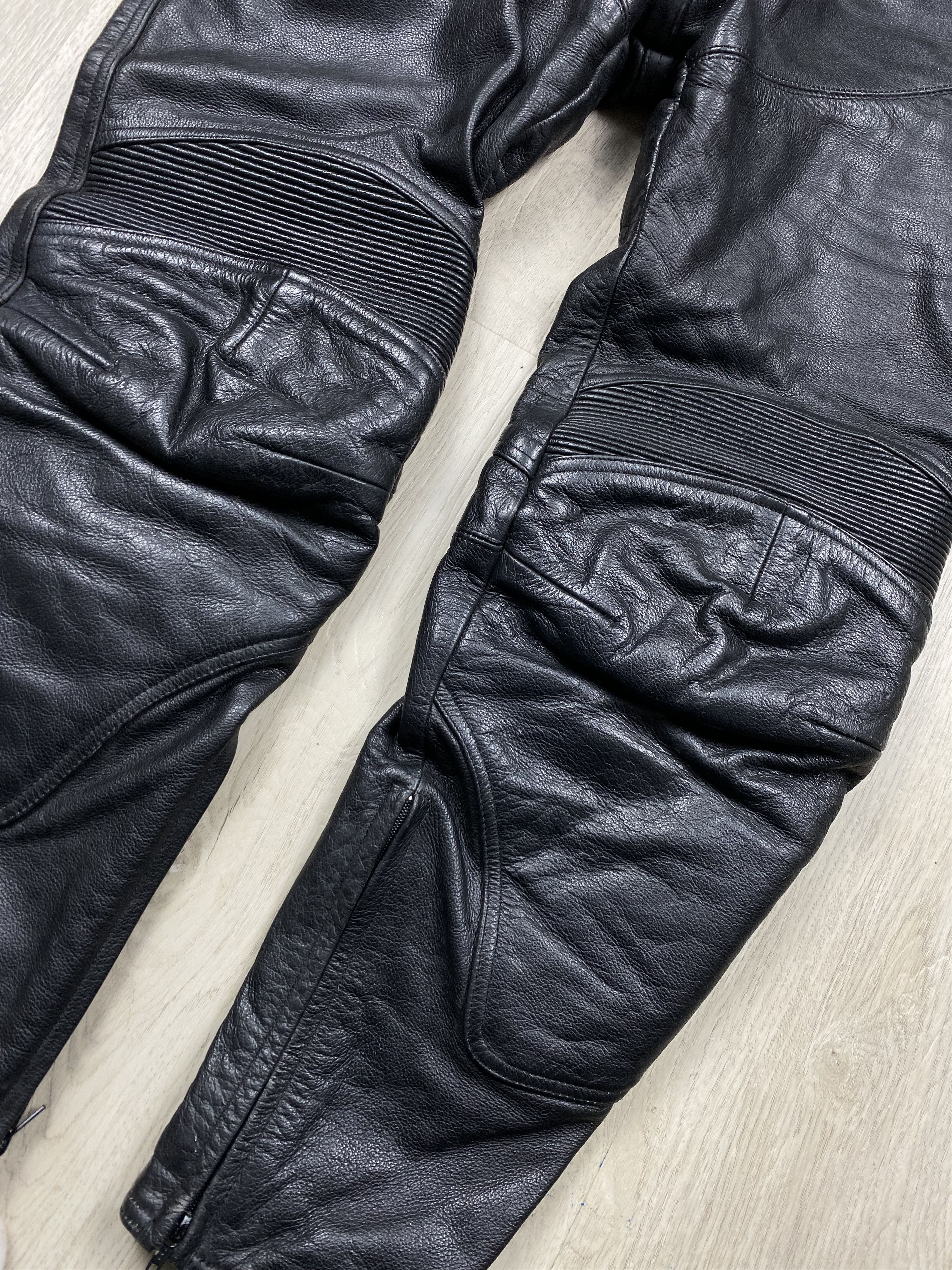 Genuine Leather Frank Thomas Genuine Leather Moto Pants Biker Motorcycle Size US 36 / EU 52 - 3 Thumbnail