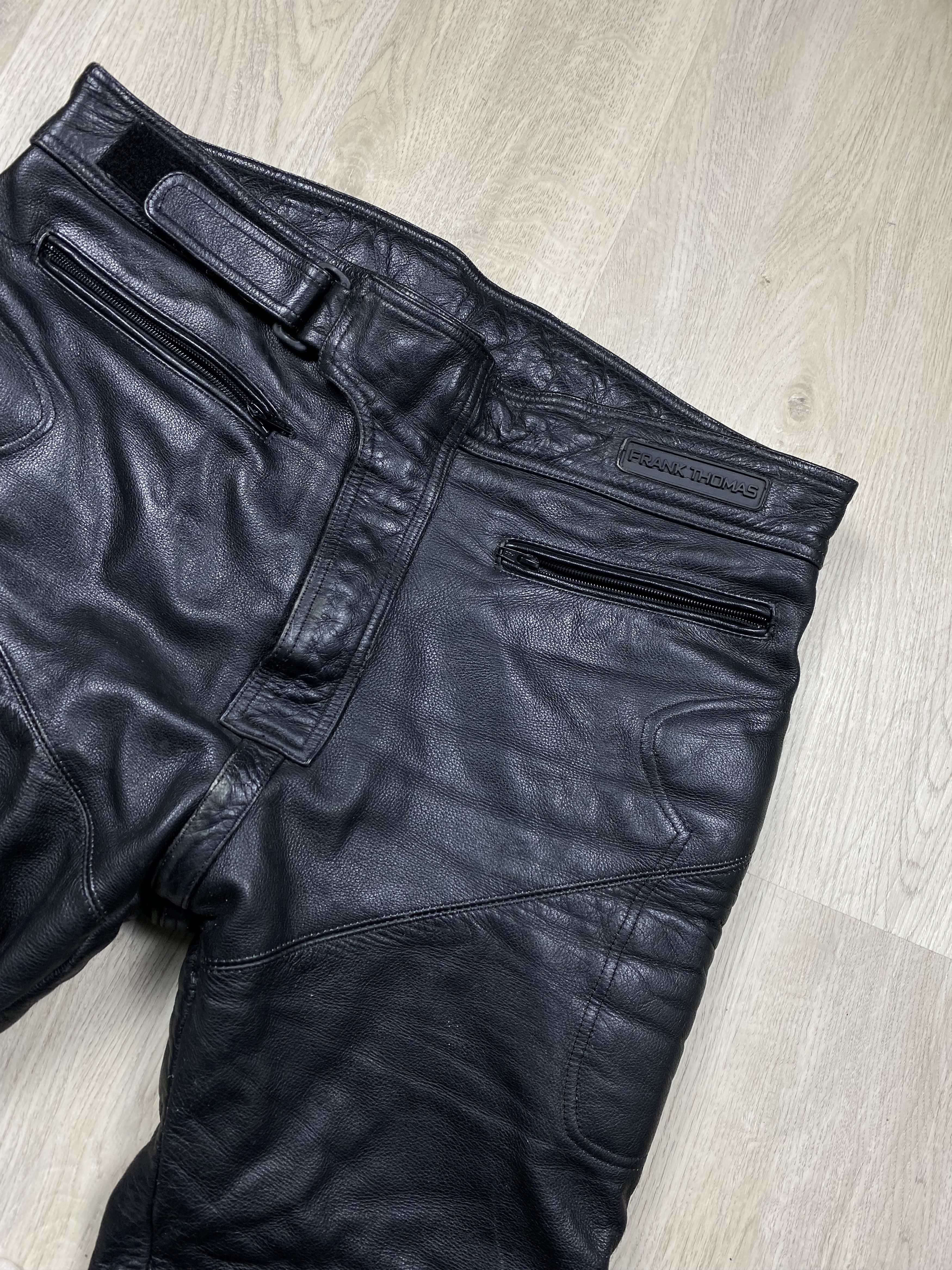 Genuine Leather Frank Thomas Genuine Leather Moto Pants Biker Motorcycle Size US 36 / EU 52 - 4 Thumbnail