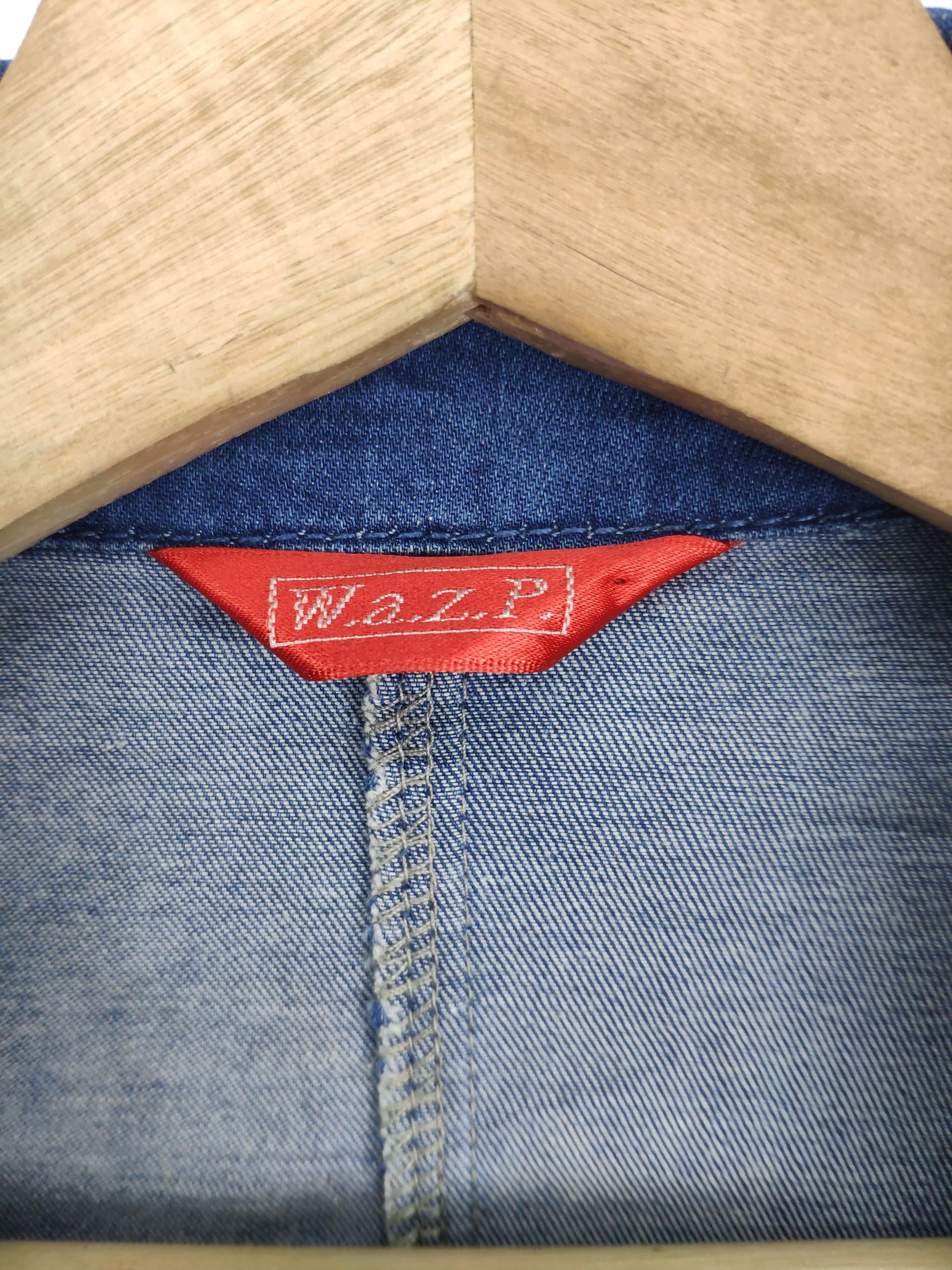 Japanese Brand × Le Grande Bleu (L.G.B.) Vintage Long Denim Blazer Japanese Brand Size M / US 6-8 / IT 42-44 - 3 Thumbnail