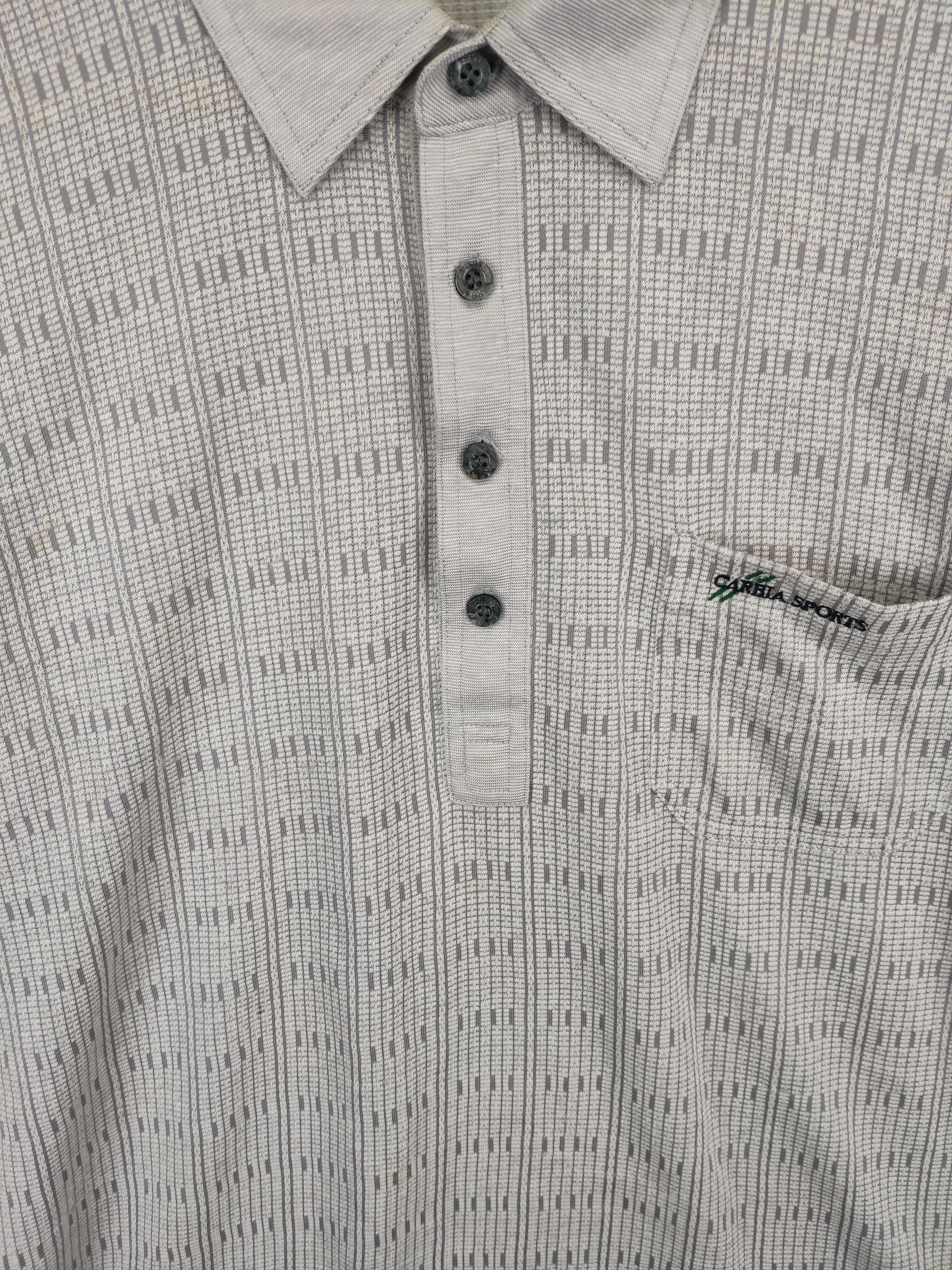 Japanese Brand × Vintage Vintage Polo Shirt Long Sleeve Distressed by CARBIA SPORTS Size US M / EU 48-50 / 2 - 12 Thumbnail