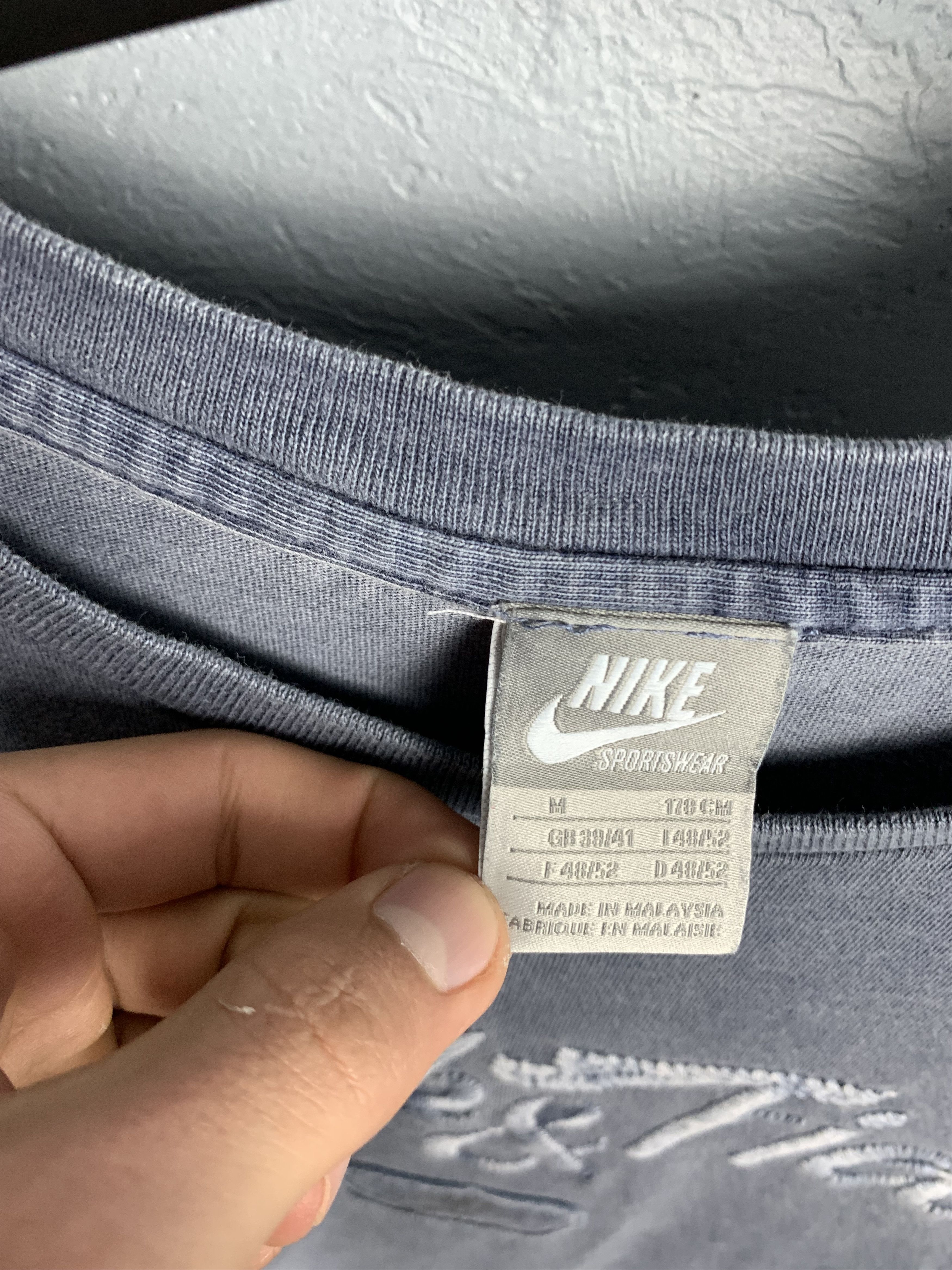 Nike × Vintage Nike Vintage Washed Mens T-Shirt Tee Size US M / EU 48-50 / 2 - 3 Thumbnail