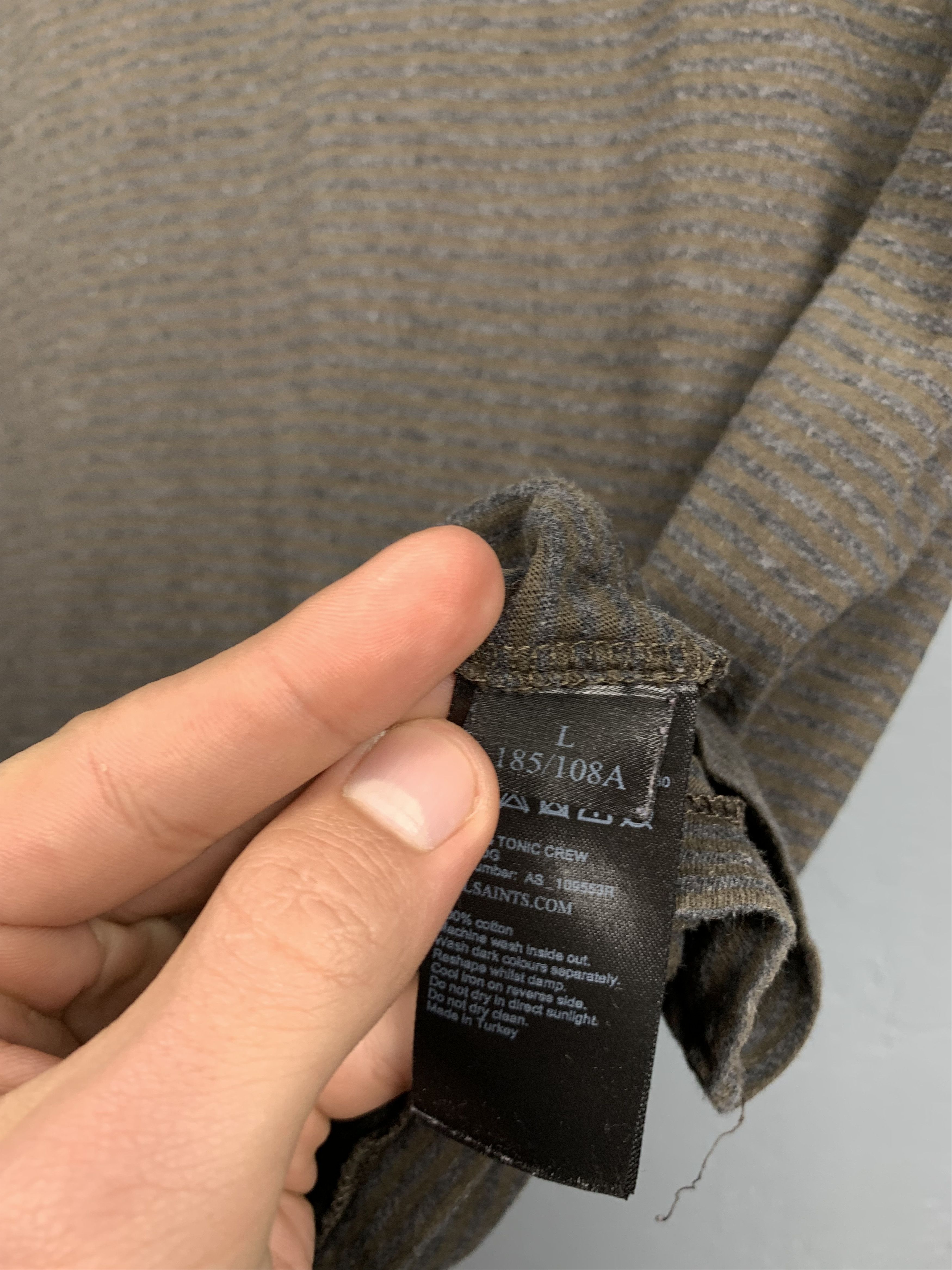 Allsaints Allsaints Mens Crew Neck T-Shirt Tee Size US L / EU 52-54 / 3 - 4 Thumbnail