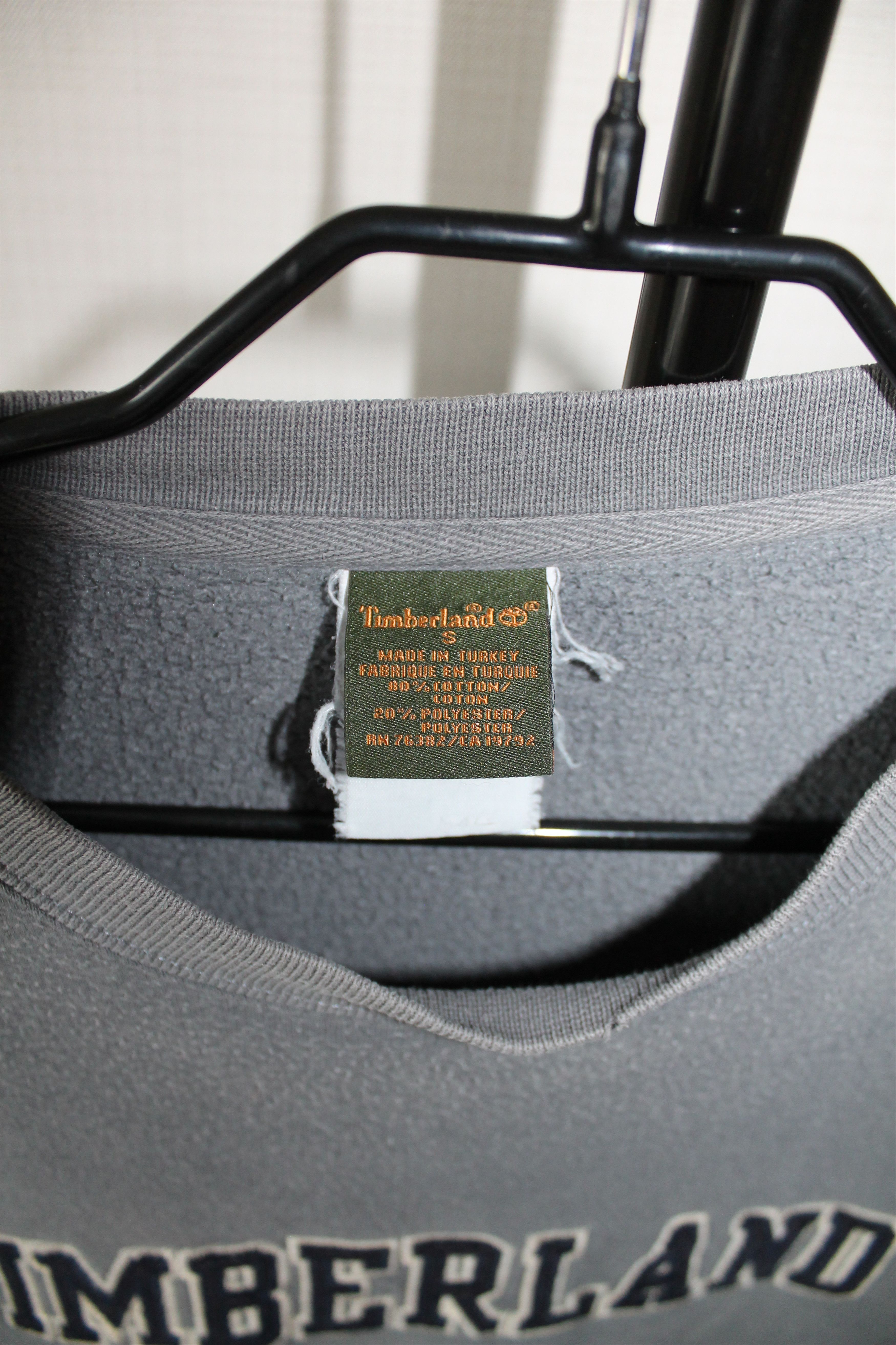 Timberland 90's Timberland gray sweatshirt Size US S / EU 44-46 / 1 - 9 Thumbnail