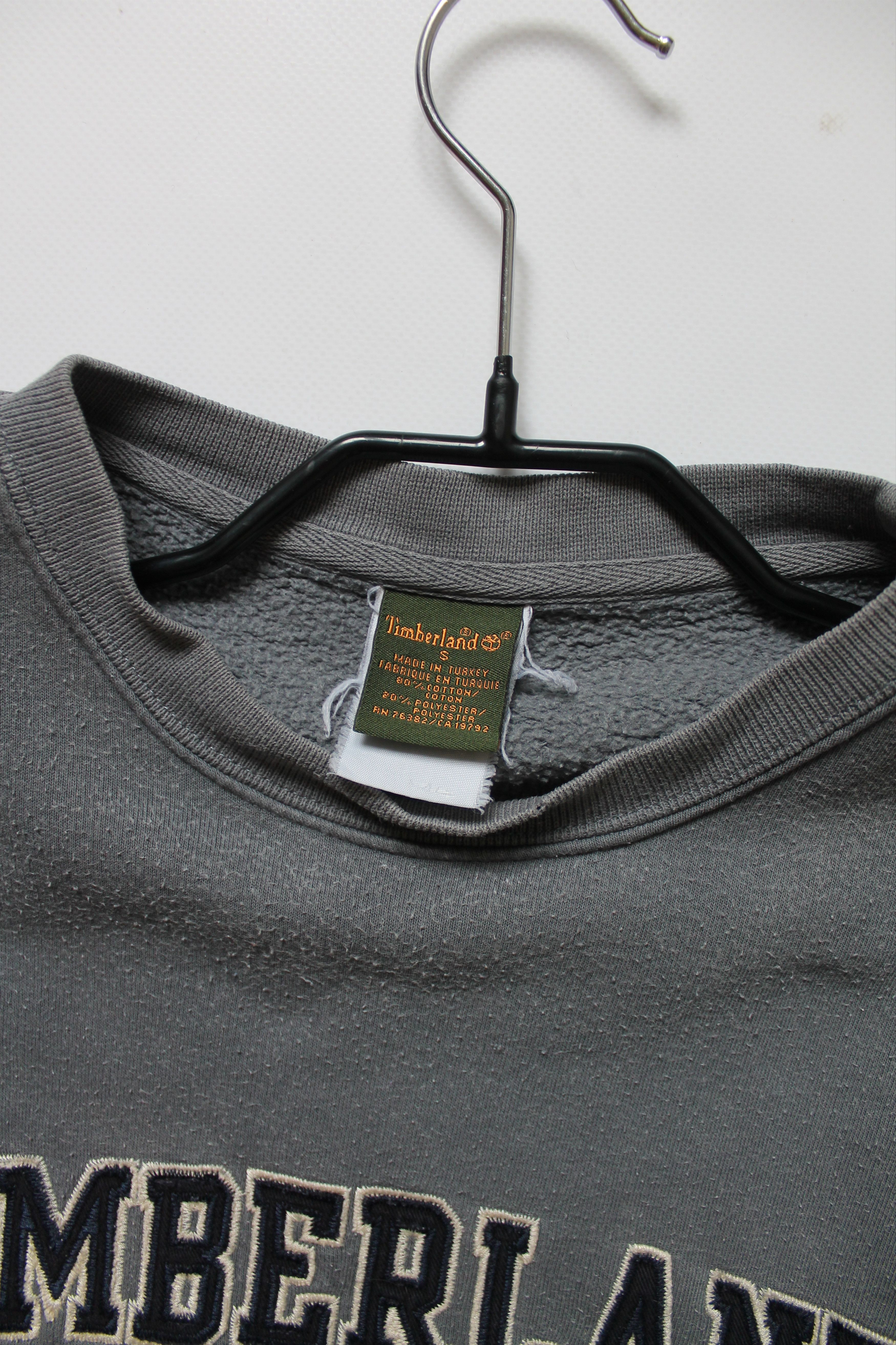 Timberland 90's Timberland gray sweatshirt Size US S / EU 44-46 / 1 - 12 Thumbnail