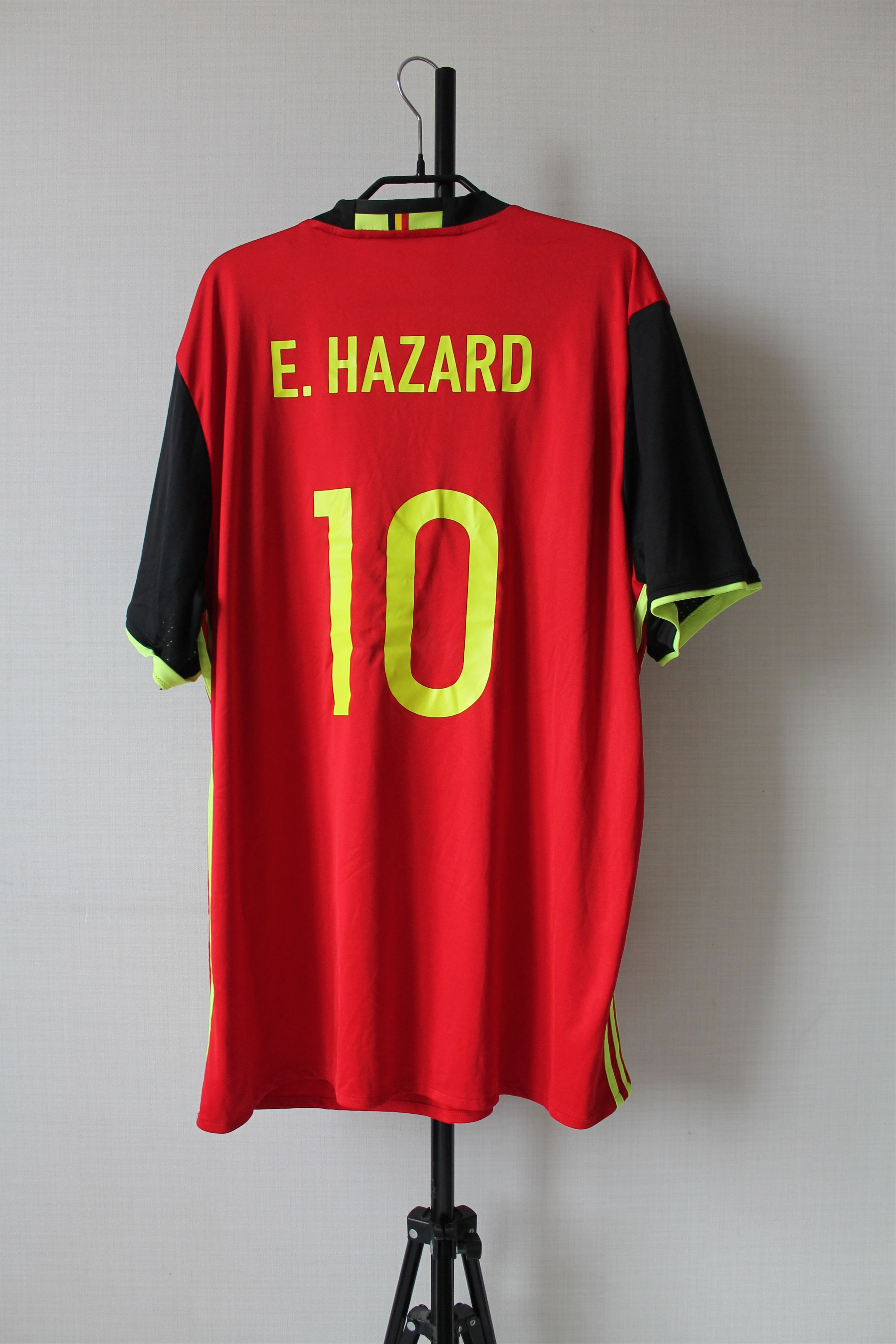 Adidas 2016 / 17 Belgium Team Home Jersey # 10 E. HAZARD Adidas Size US XL / EU 56 / 4 - 7 Thumbnail