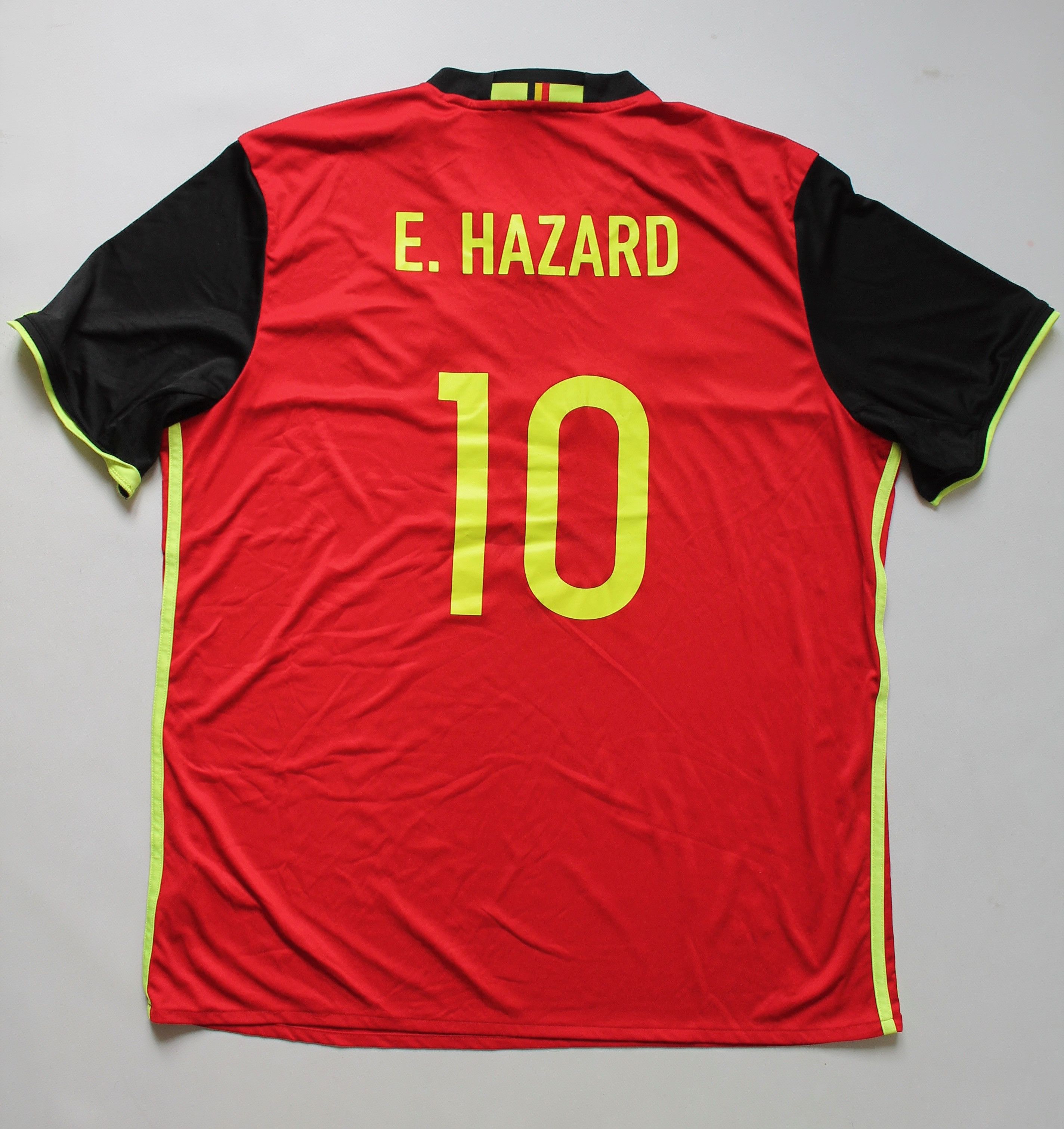 Adidas 2016 / 17 Belgium Team Home Jersey # 10 E. HAZARD Adidas Size US XL / EU 56 / 4 - 13 Thumbnail