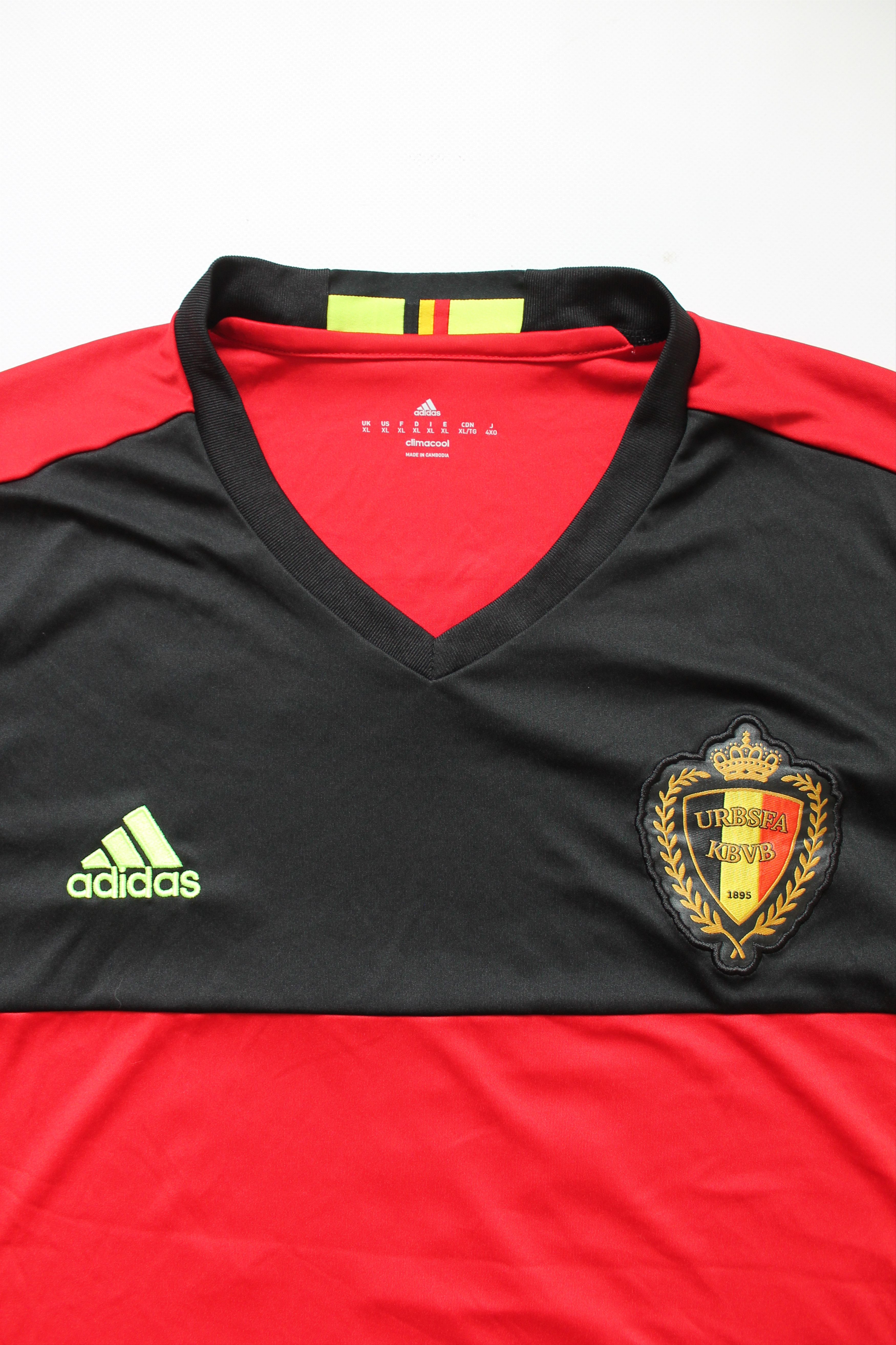 Adidas 2016 / 17 Belgium Team Home Jersey # 10 E. HAZARD Adidas Size US XL / EU 56 / 4 - 11 Thumbnail