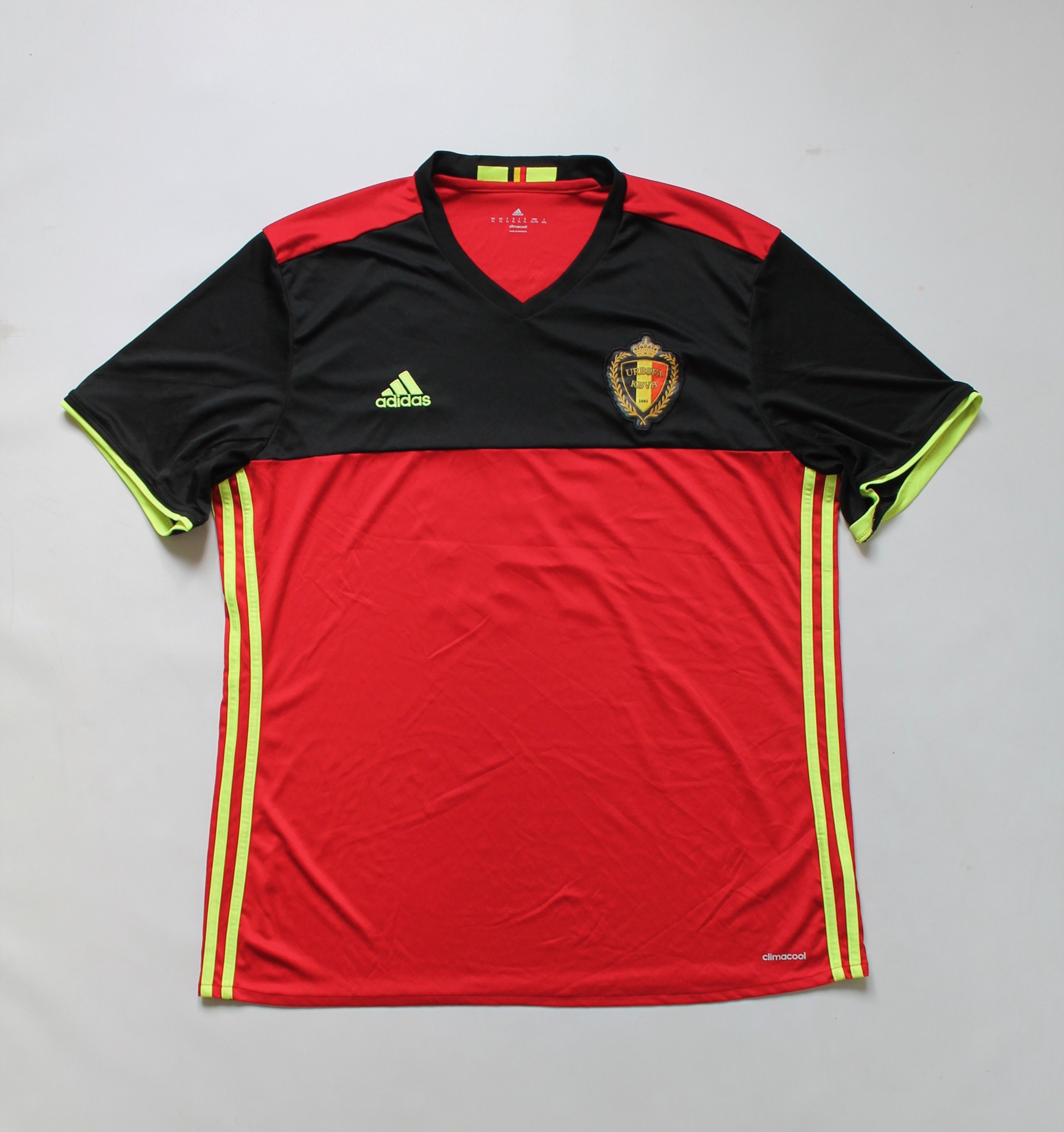 Adidas 2016 / 17 Belgium Team Home Jersey # 10 E. HAZARD Adidas Size US XL / EU 56 / 4 - 10 Thumbnail