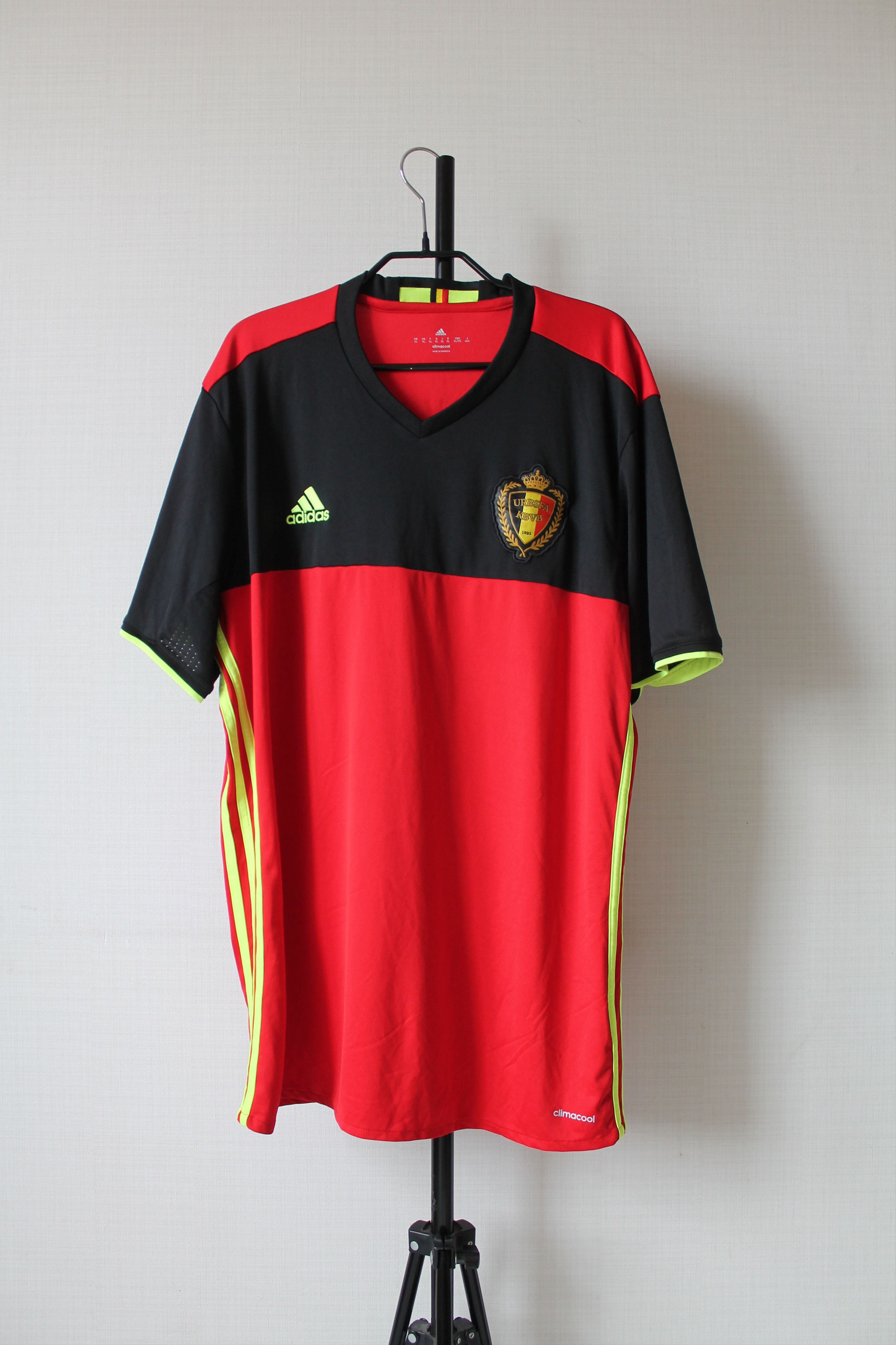 Adidas 2016 / 17 Belgium Team Home Jersey # 10 E. HAZARD Adidas Size US XL / EU 56 / 4 - 2 Thumbnail