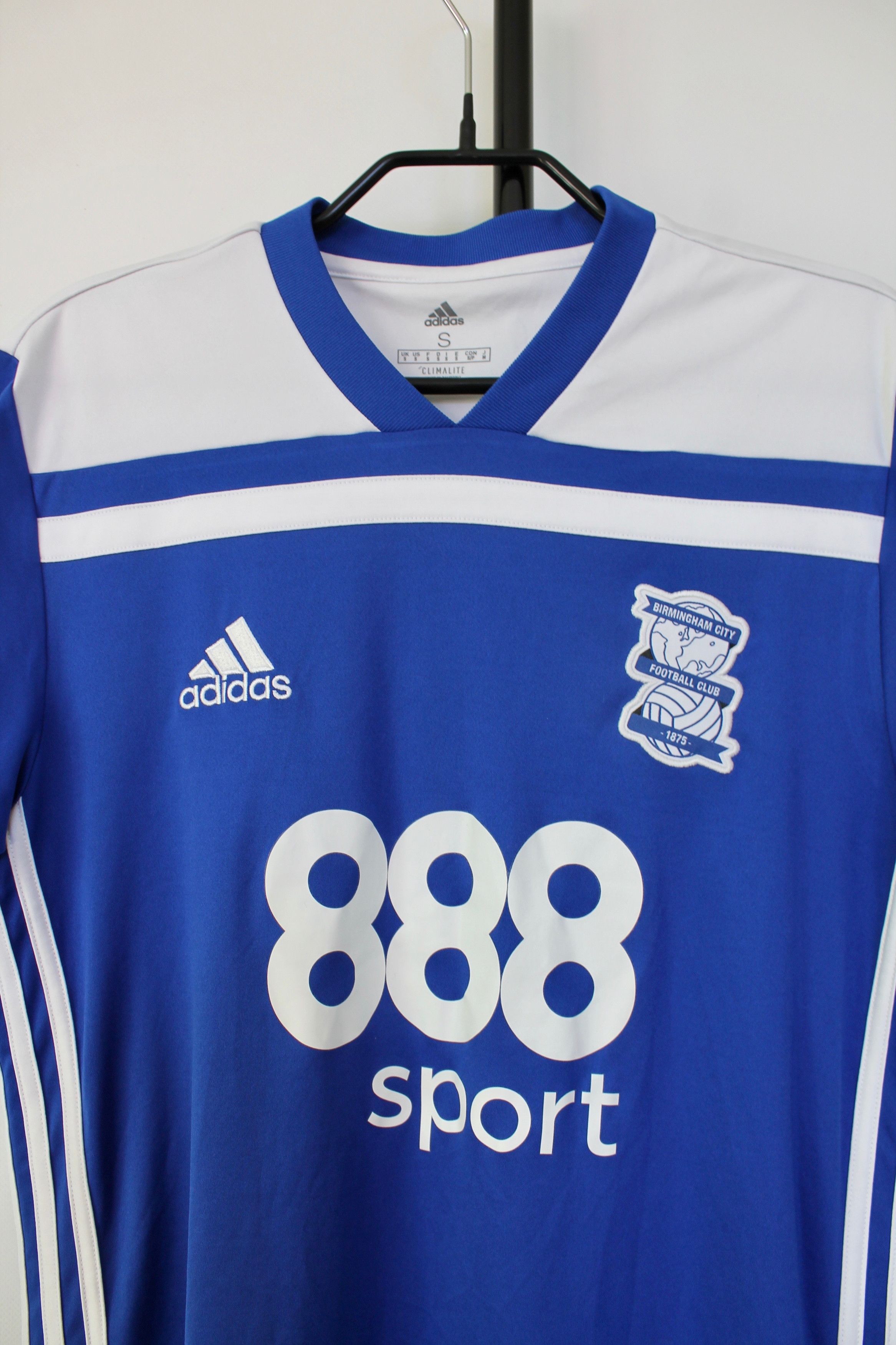 Adidas 2018 / 19 Birmingham City Adidas Home Soccer Jersey Shirt Size US S / EU 44-46 / 1 - 3 Thumbnail