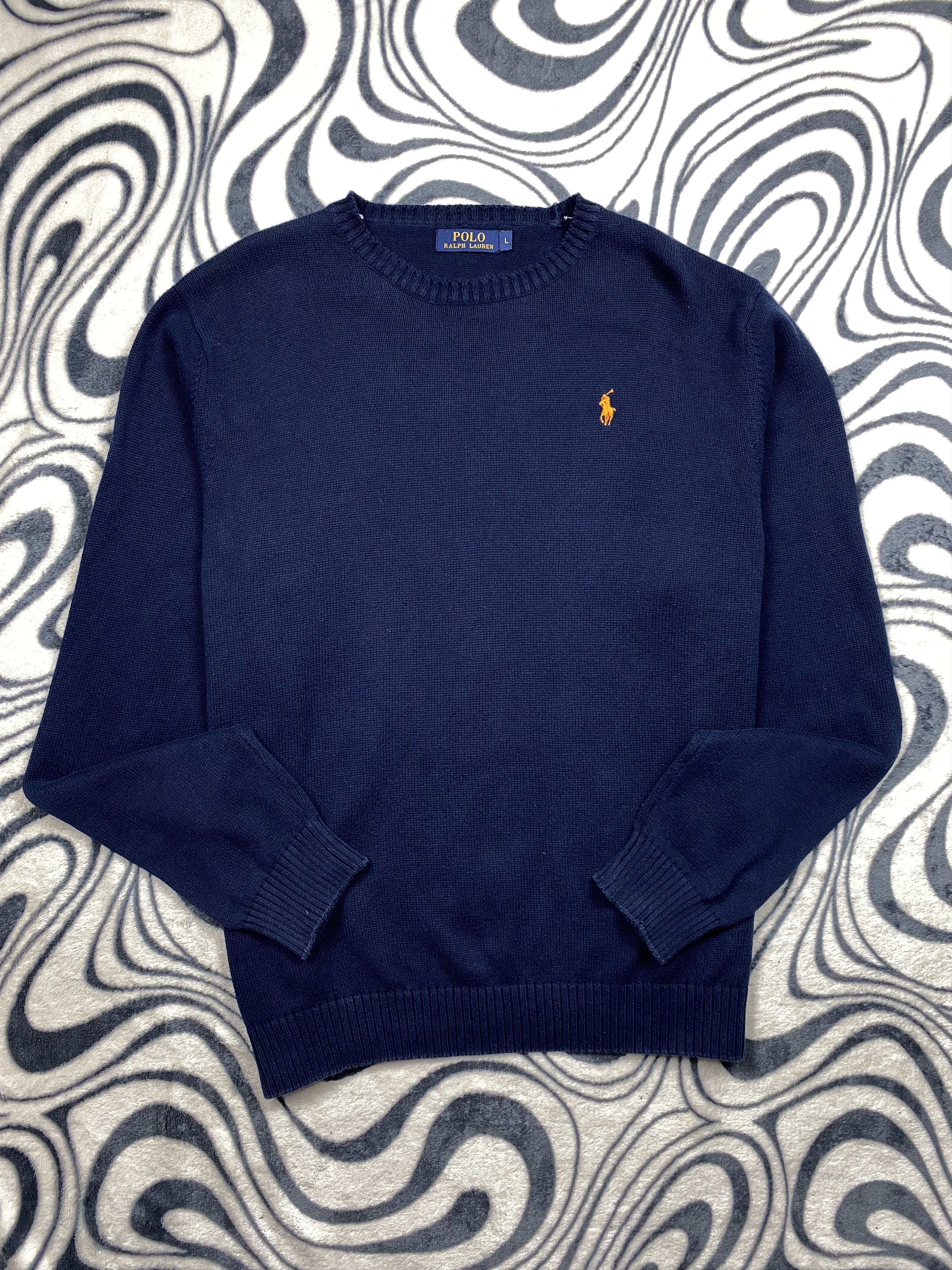 Polo Ralph Lauren × Ralph Lauren × Vintage Polo Ralph Lauren Mens Knit Sweater Knitwear Size US L / EU 52-54 / 3 - 1 Thumbnail