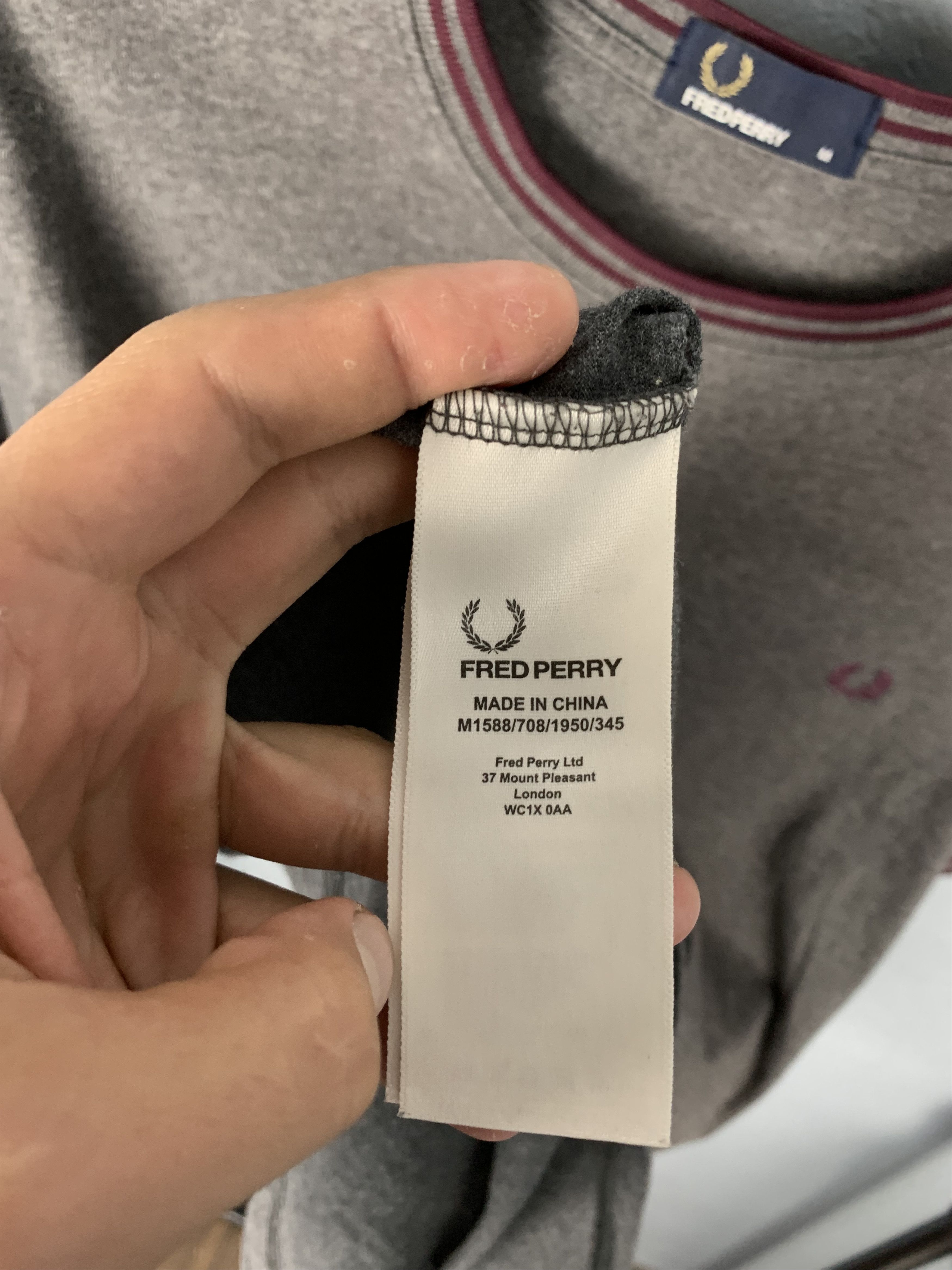 Fred Perry × Vintage Fred Perry Vintage Mens Crew Neck T-Shirt Tee Size US M / EU 48-50 / 2 - 5 Thumbnail
