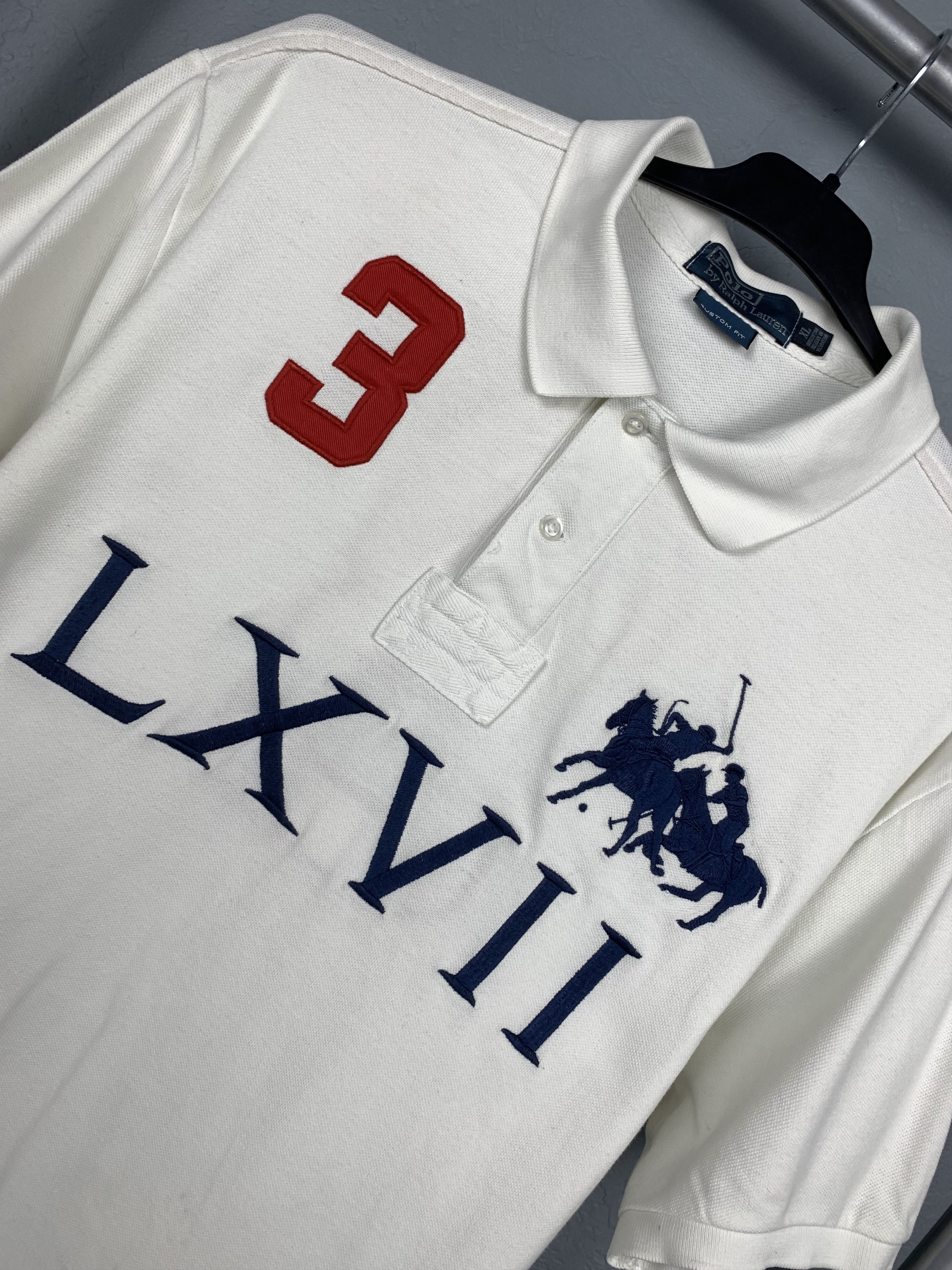 Polo Ralph Lauren × Ralph Lauren × Vintage Polo Ralph Lauren Vintage Mens Polo Shirt Size US XL / EU 56 / 4 - 2 Thumbnail