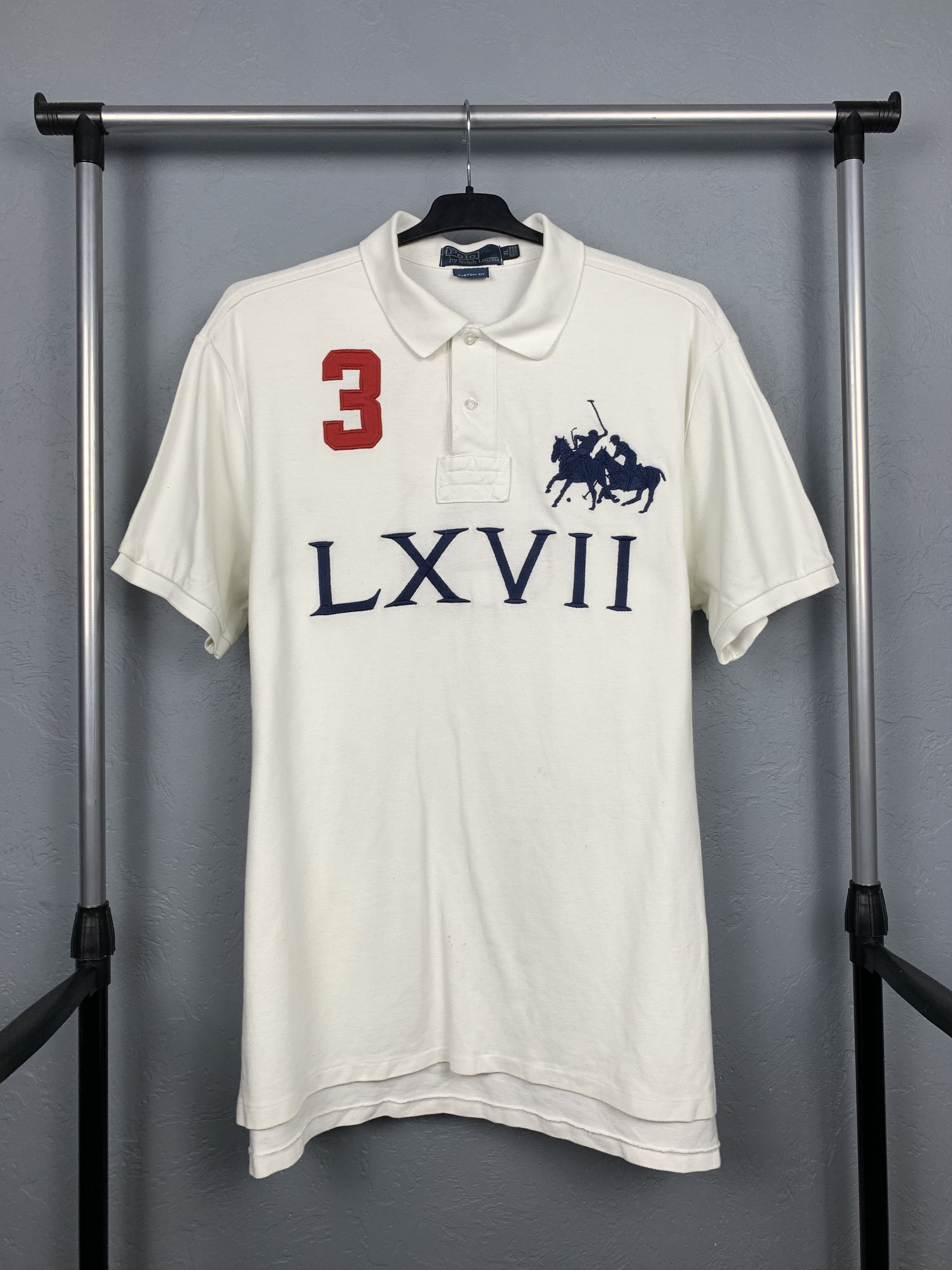 Polo Ralph Lauren × Ralph Lauren × Vintage Polo Ralph Lauren Vintage Mens Polo Shirt Size US XL / EU 56 / 4 - 1 Thumbnail