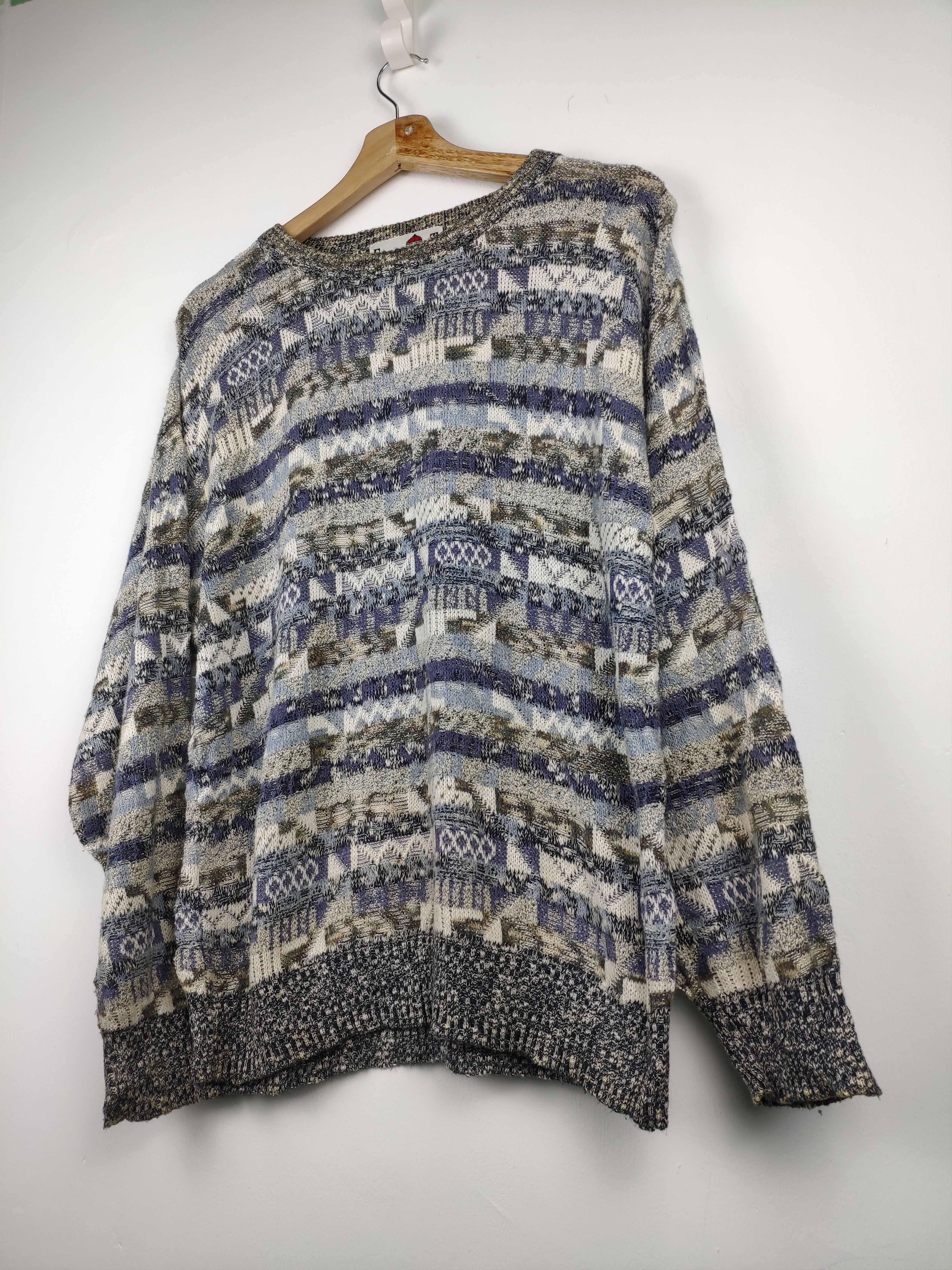 Aran Isles Knitwear × Coogi × Vintage Vintage Knit Sweater COOGI Inspired Style Florence Tricot Size US M / EU 48-50 / 2 - 2 Thumbnail